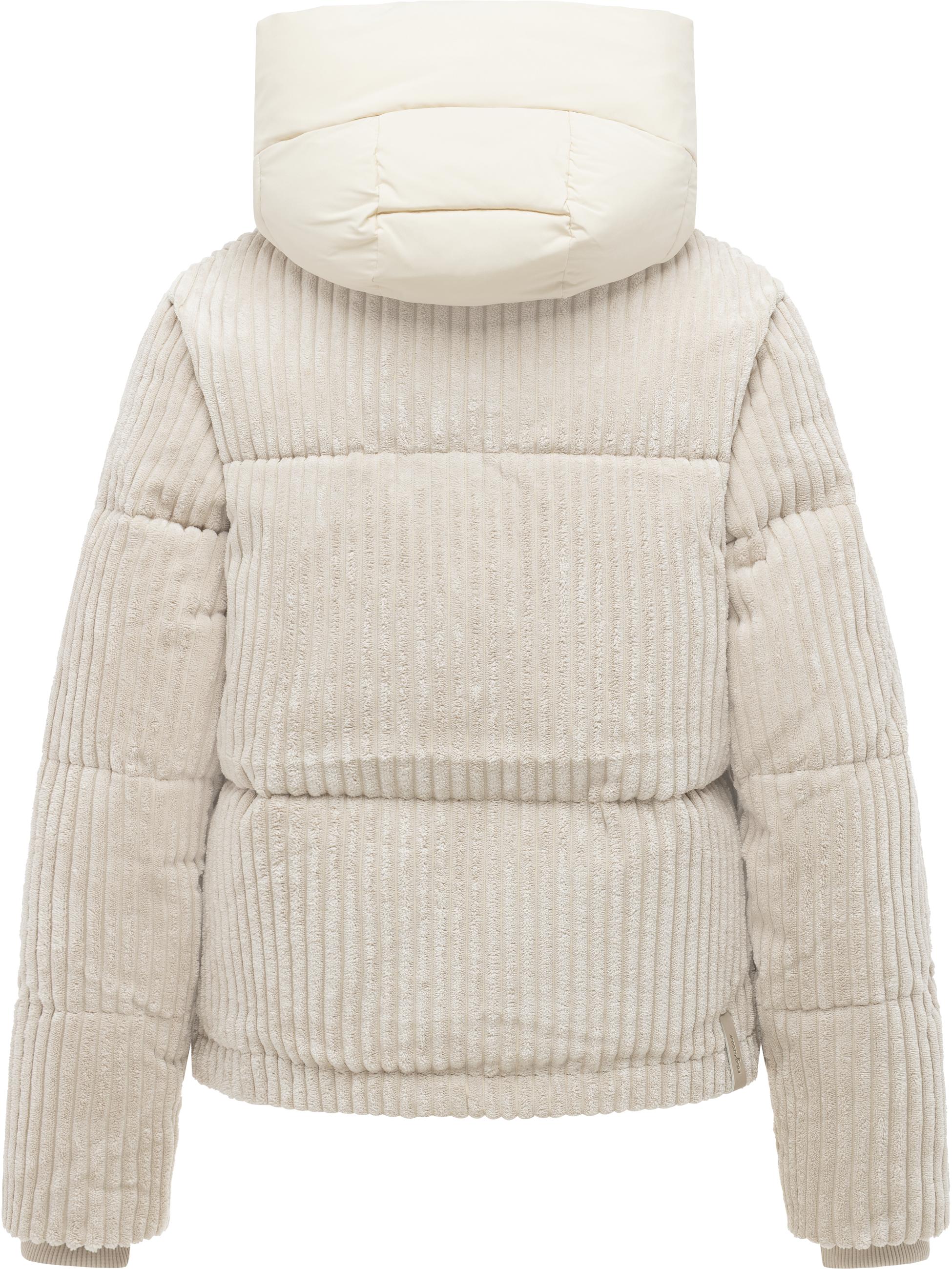 Kuschelig weiche Winter Kordjacke "Riella Cordy Y" Ecru