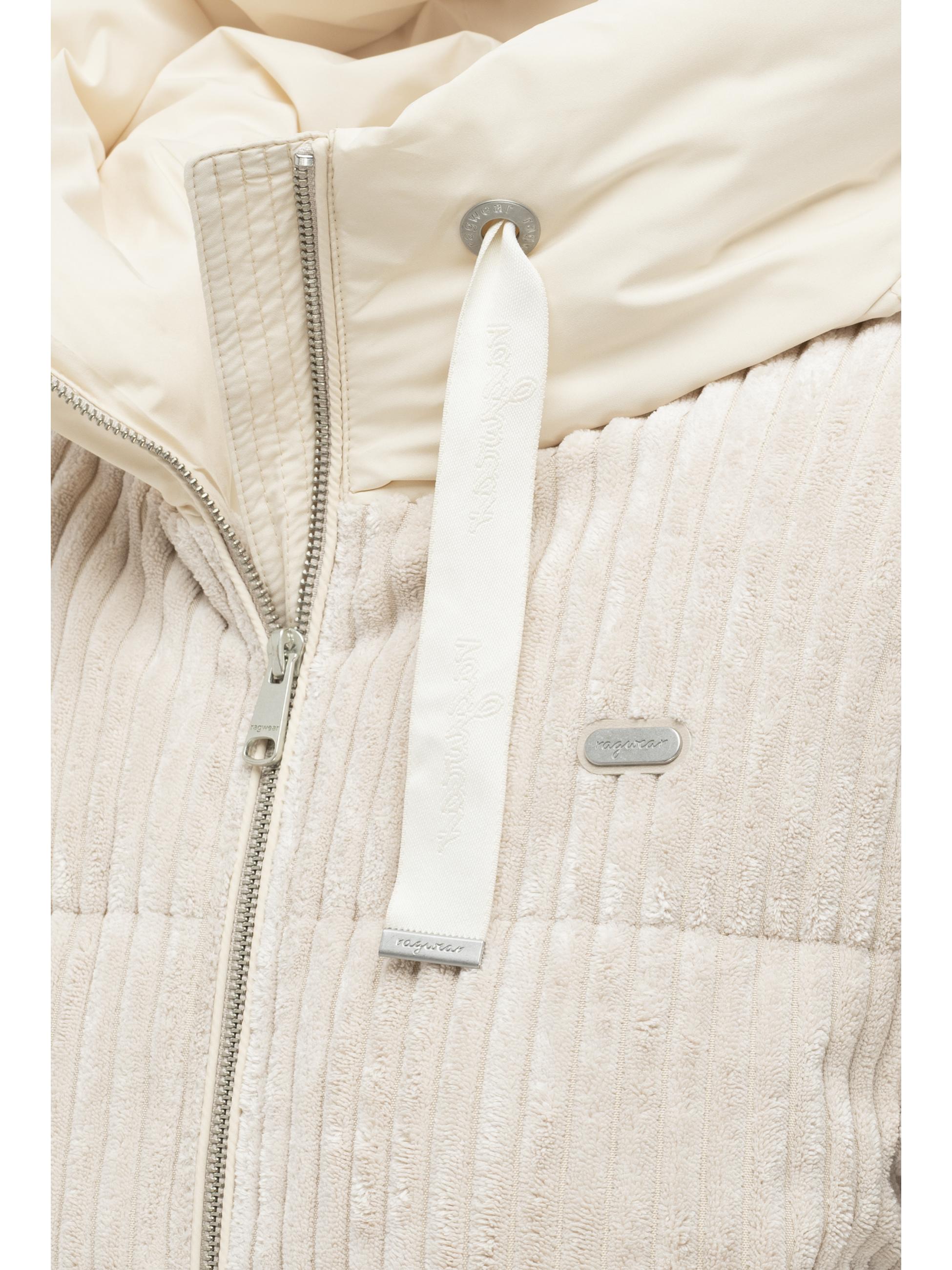 Kuschelig weiche Winter Kordjacke "Riella Cordy Y" Ecru