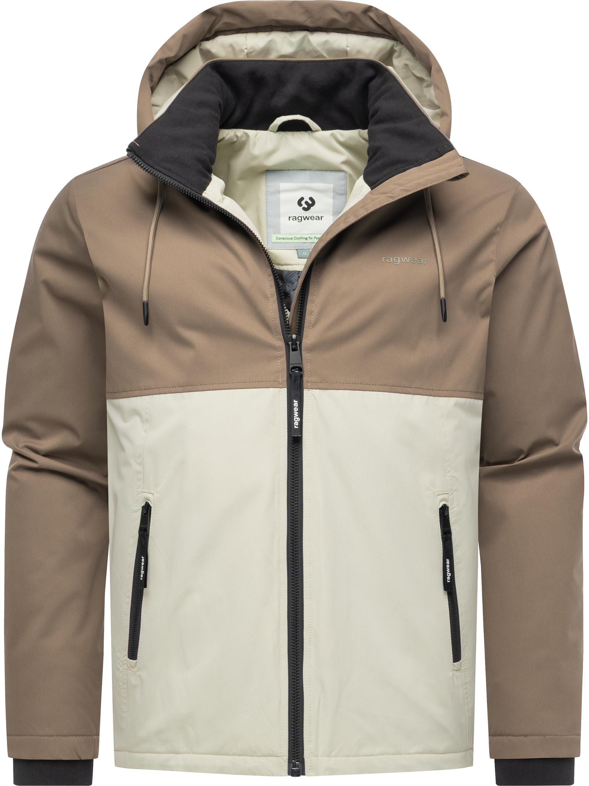 Wasserdichte Übergangsjacke mit Kapuze "Roaan" Mocca