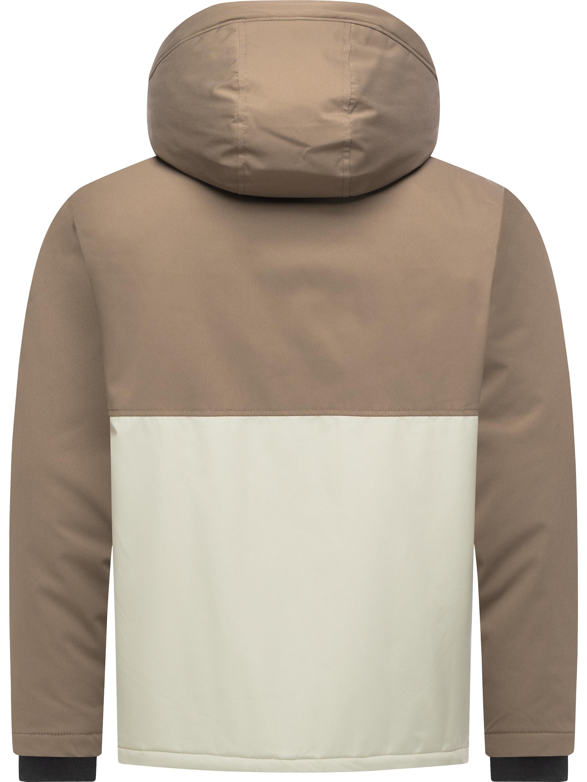 Wasserdichte Übergangsjacke mit Kapuze "Roaan" Mocca