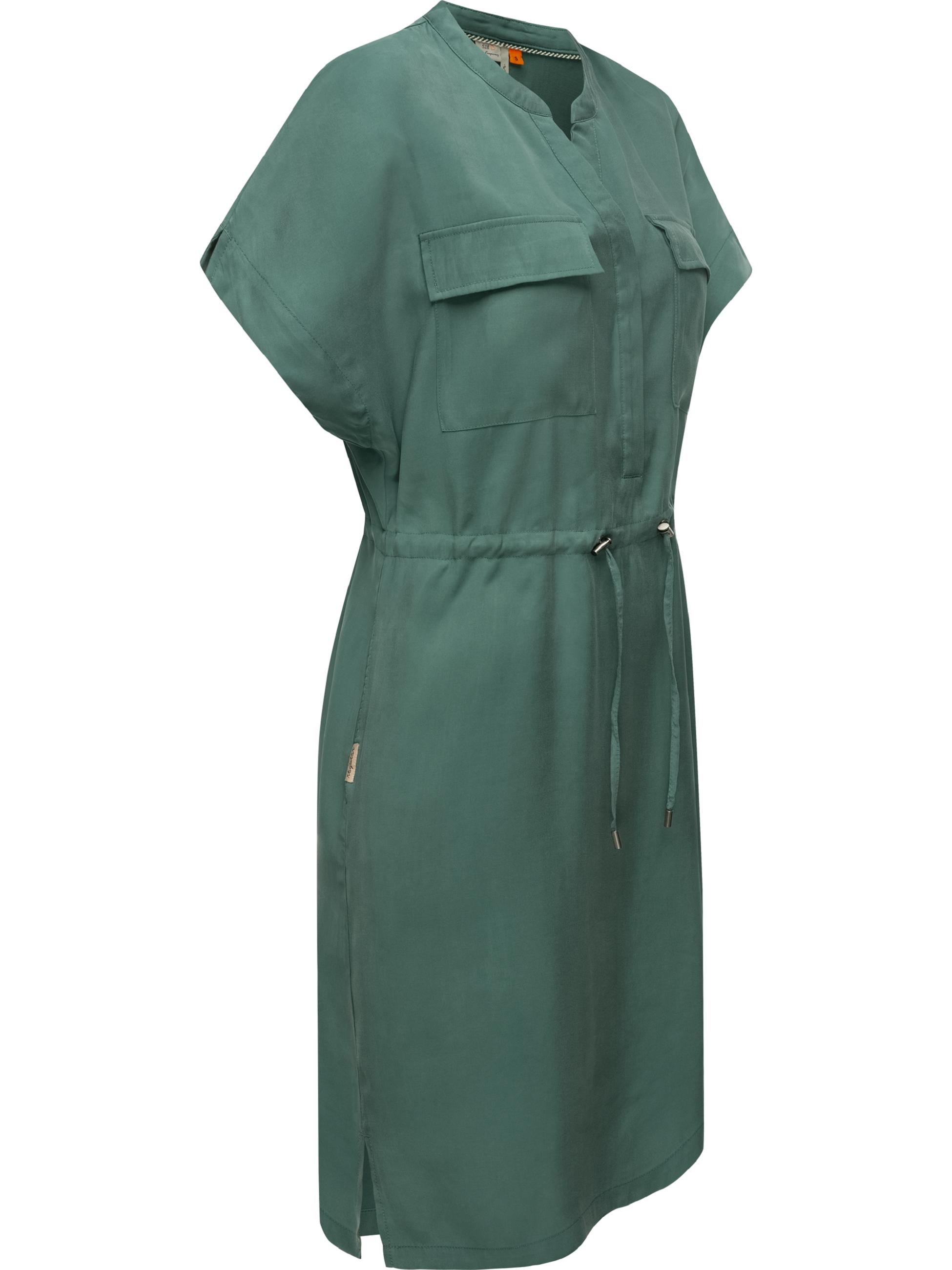 Sommerkleid mit Brusttaschen "Roisa" Pine Green