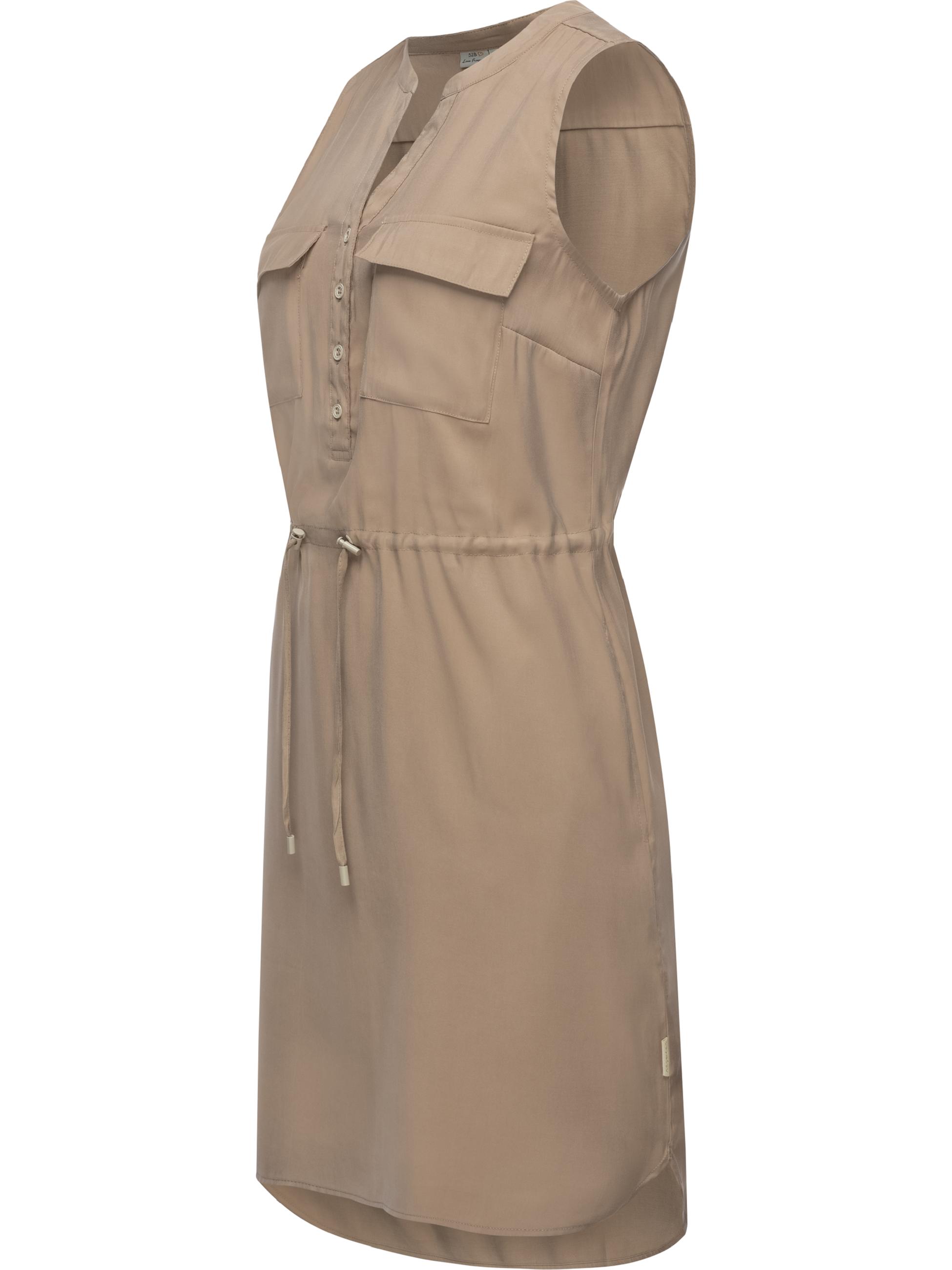 Sommerkleid mit Taillenband "Roissin" Latte