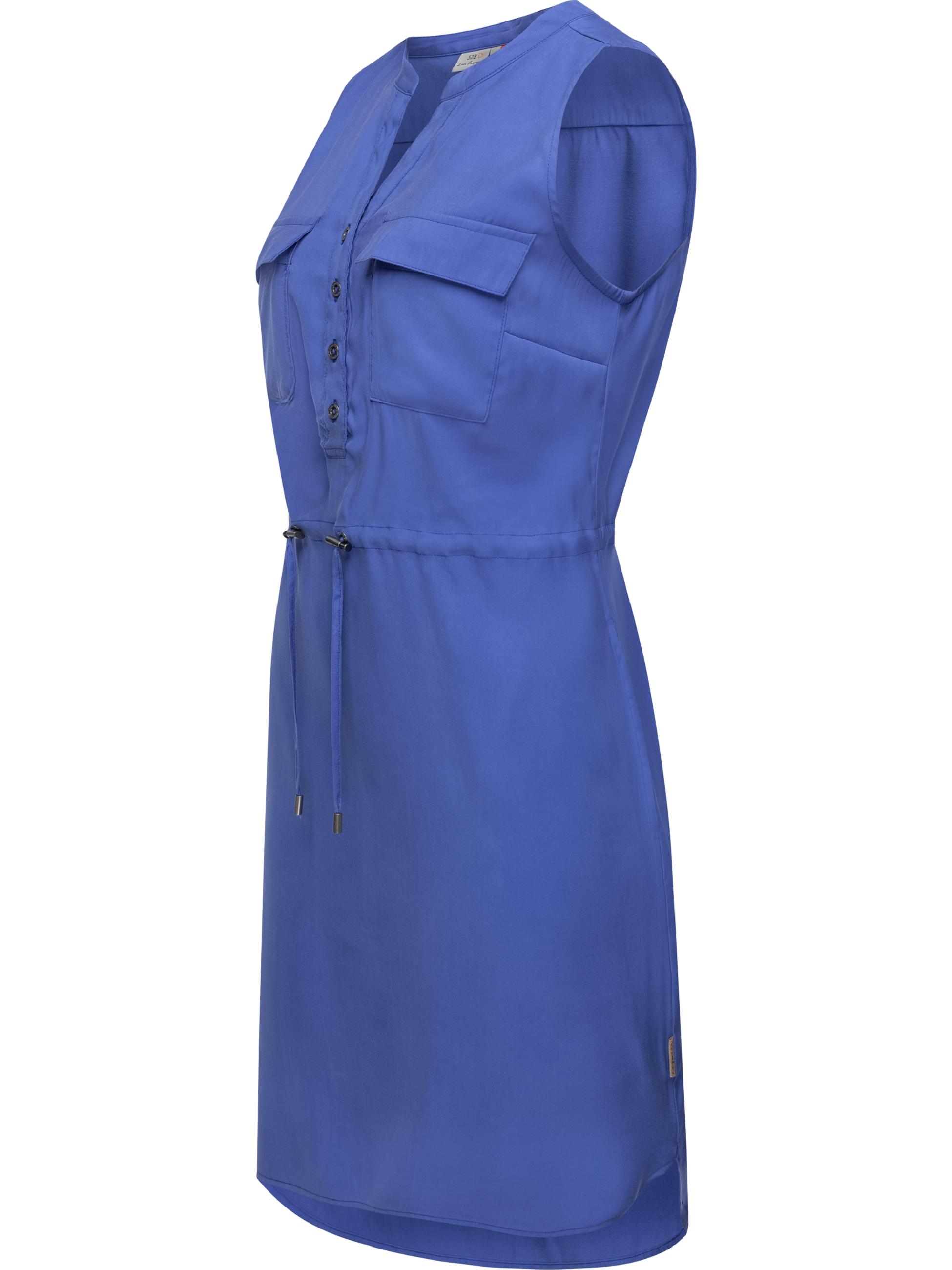 Sommerkleid mit Taillenband "Roissin" Web Blue