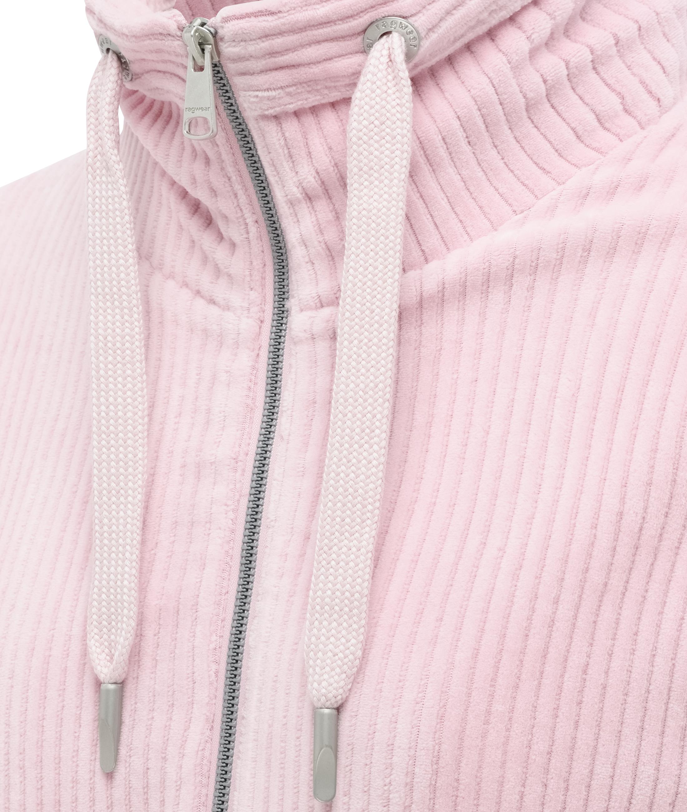 Sweatjacke aus weichem Kord in Samt-Haptik "Ronette Cordy" Marshmallow