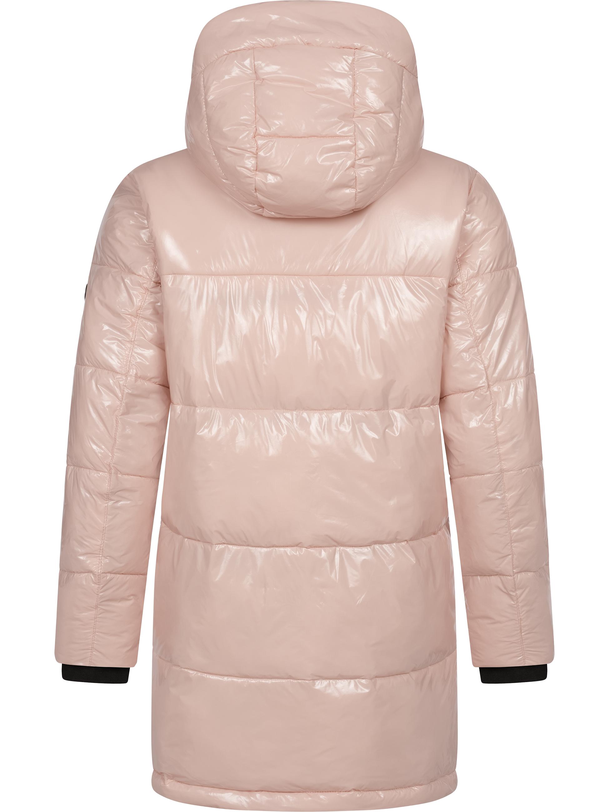 Shiny Wintermantel "Roobie Long" Light Pink