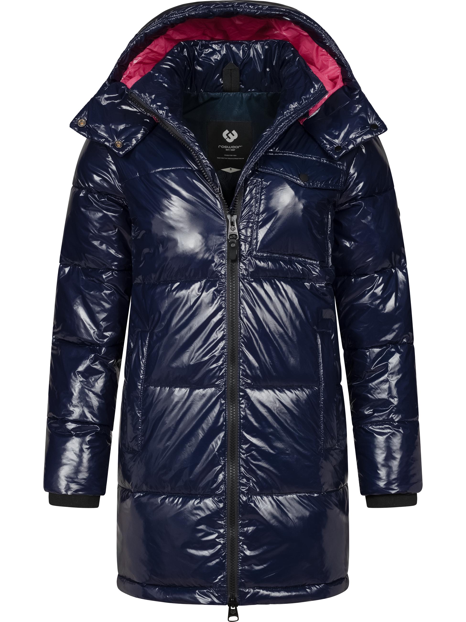 Shiny Wintermantel "Roobie Long" Navy