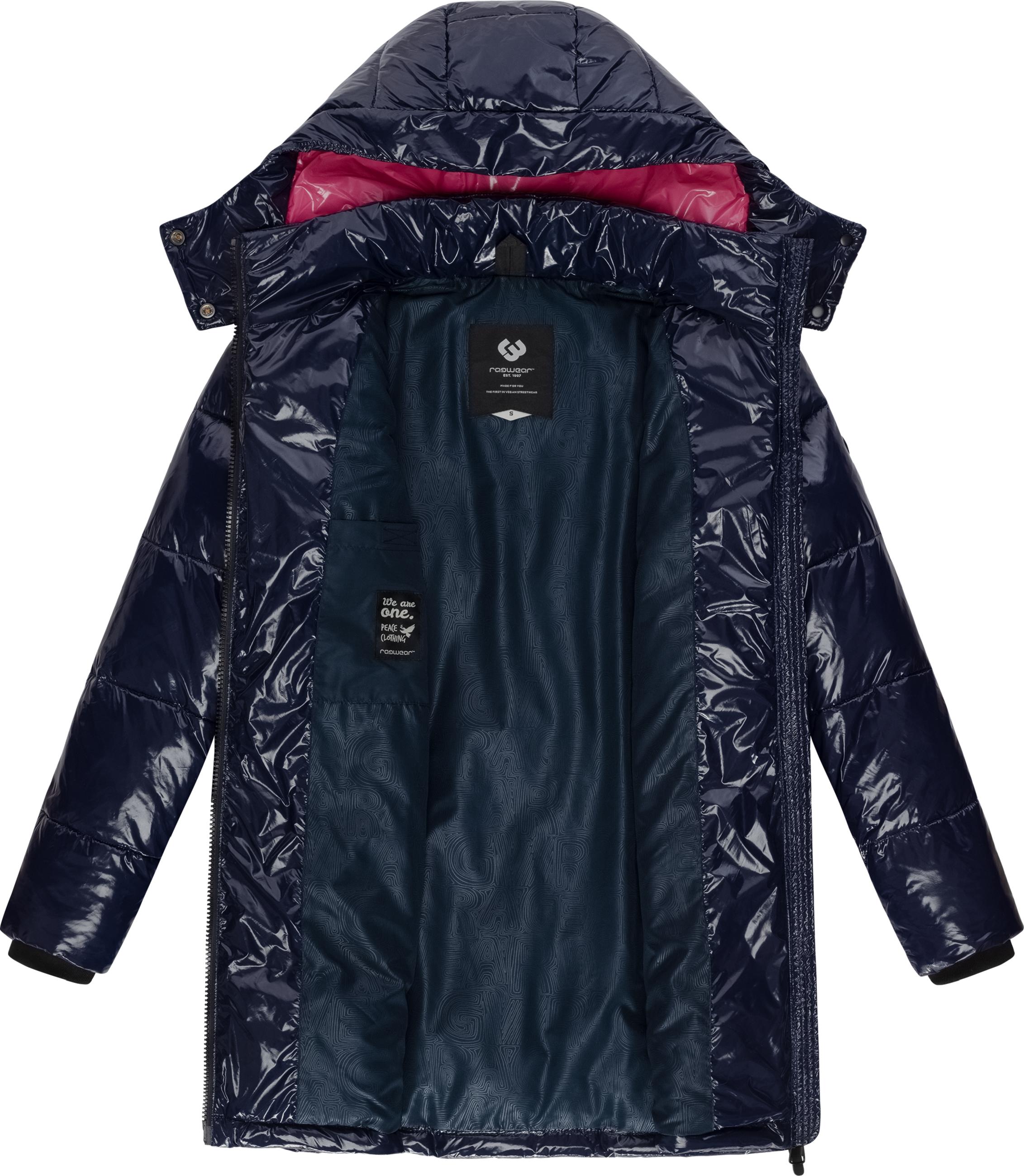 Shiny Wintermantel "Roobie Long" Navy