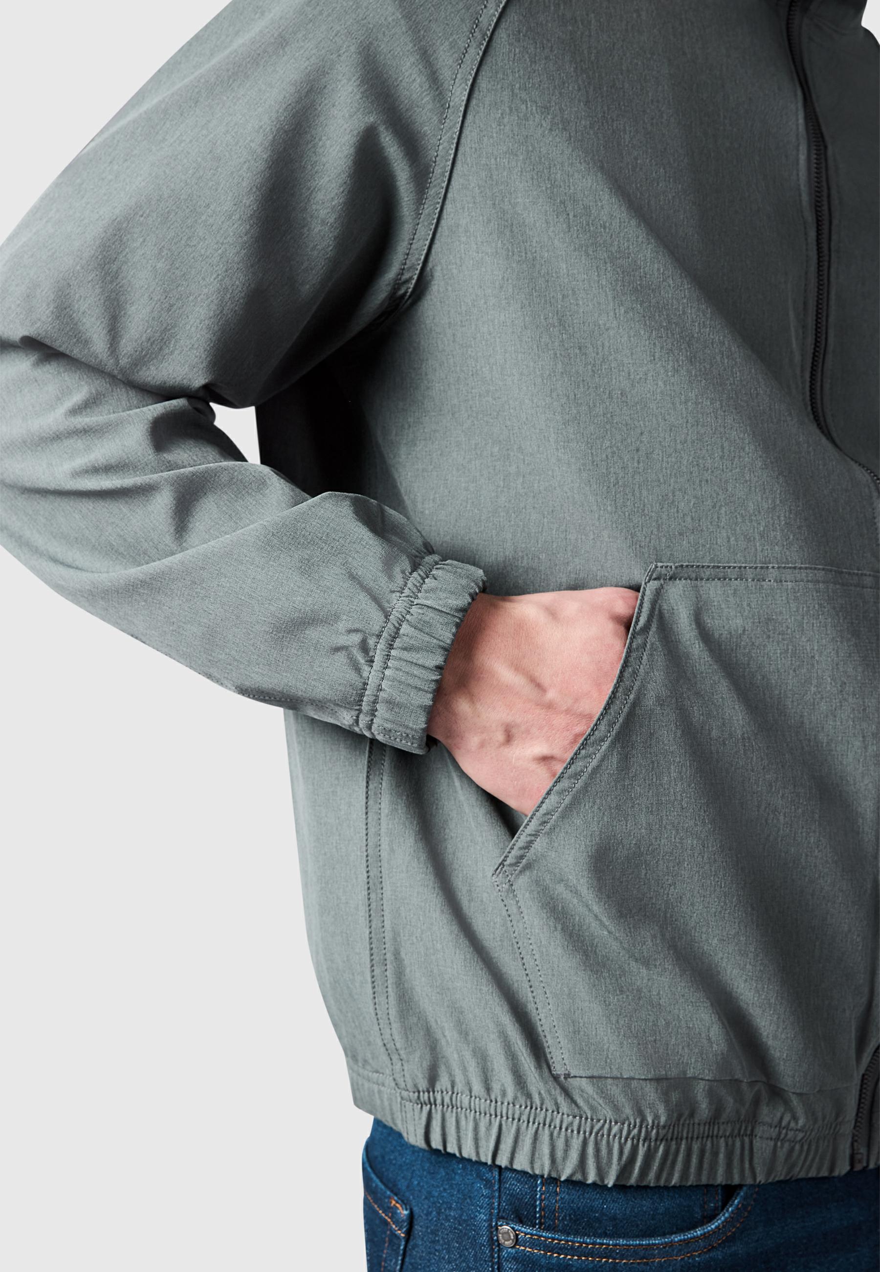 Sportliche Übergangsjacke mit Kapuze "Roog A" Dark Grey