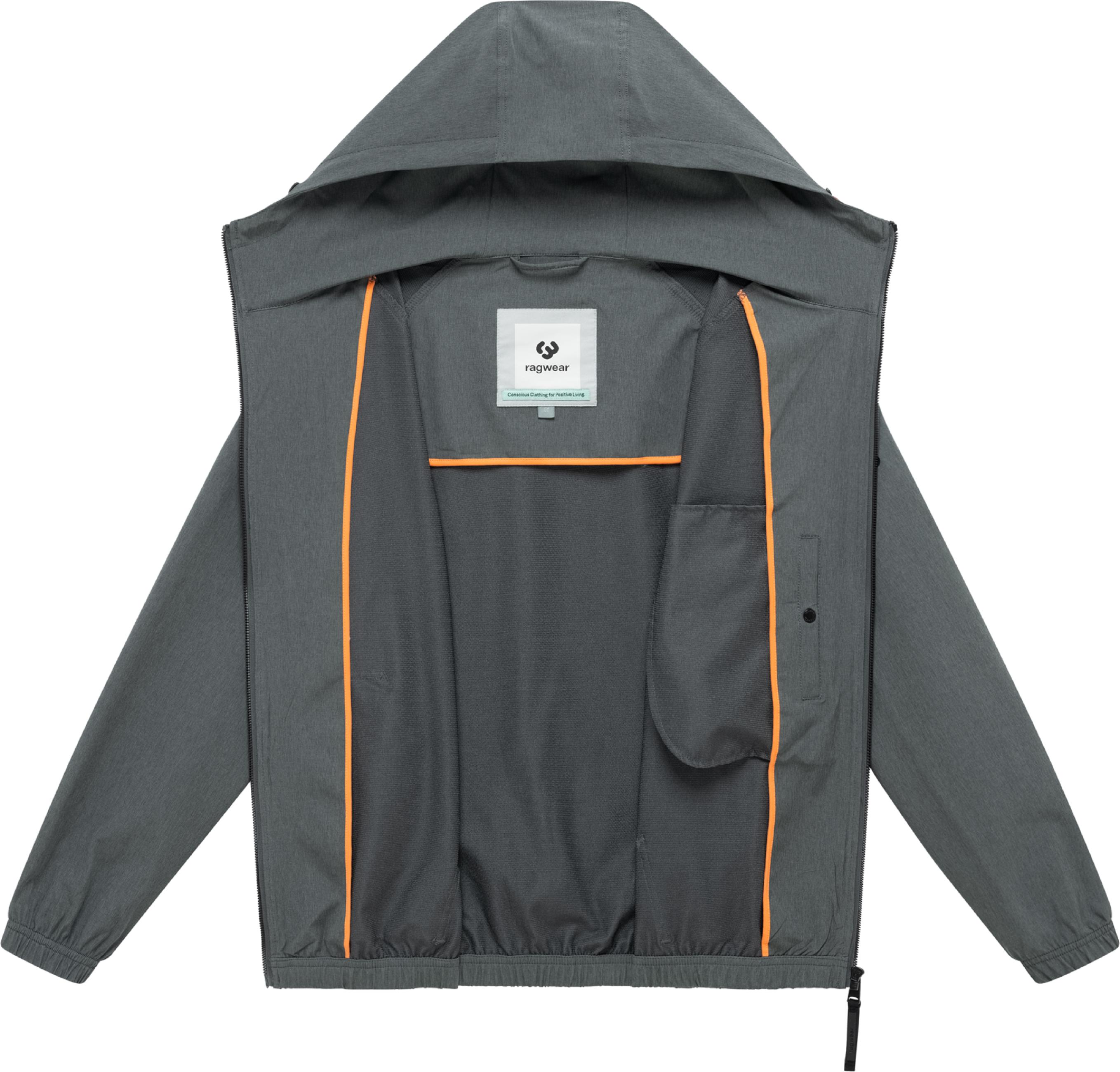 Sportliche Übergangsjacke mit Kapuze "Roog A" Dark Grey