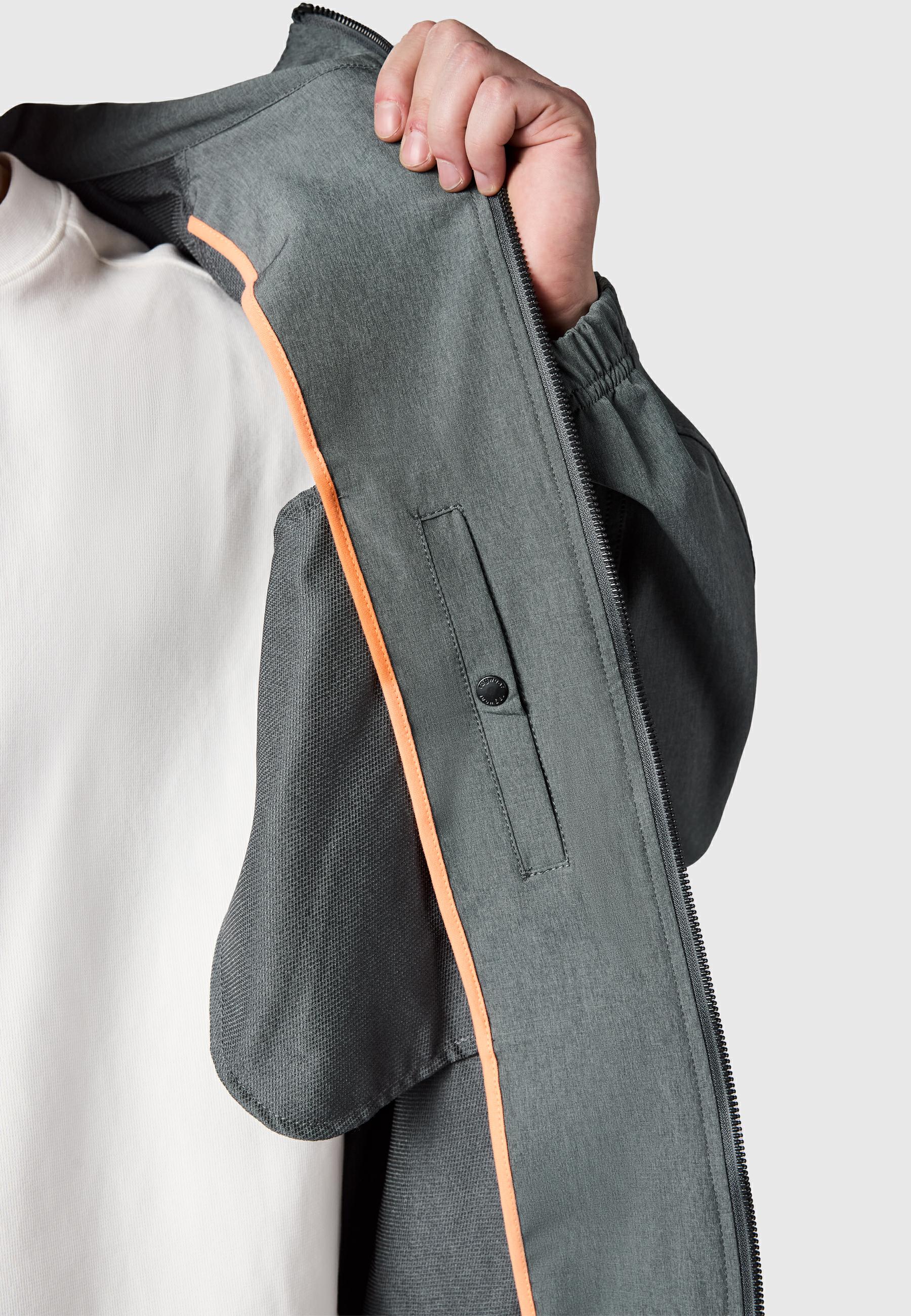 Sportliche Übergangsjacke mit Kapuze "Roog A" Dark Grey