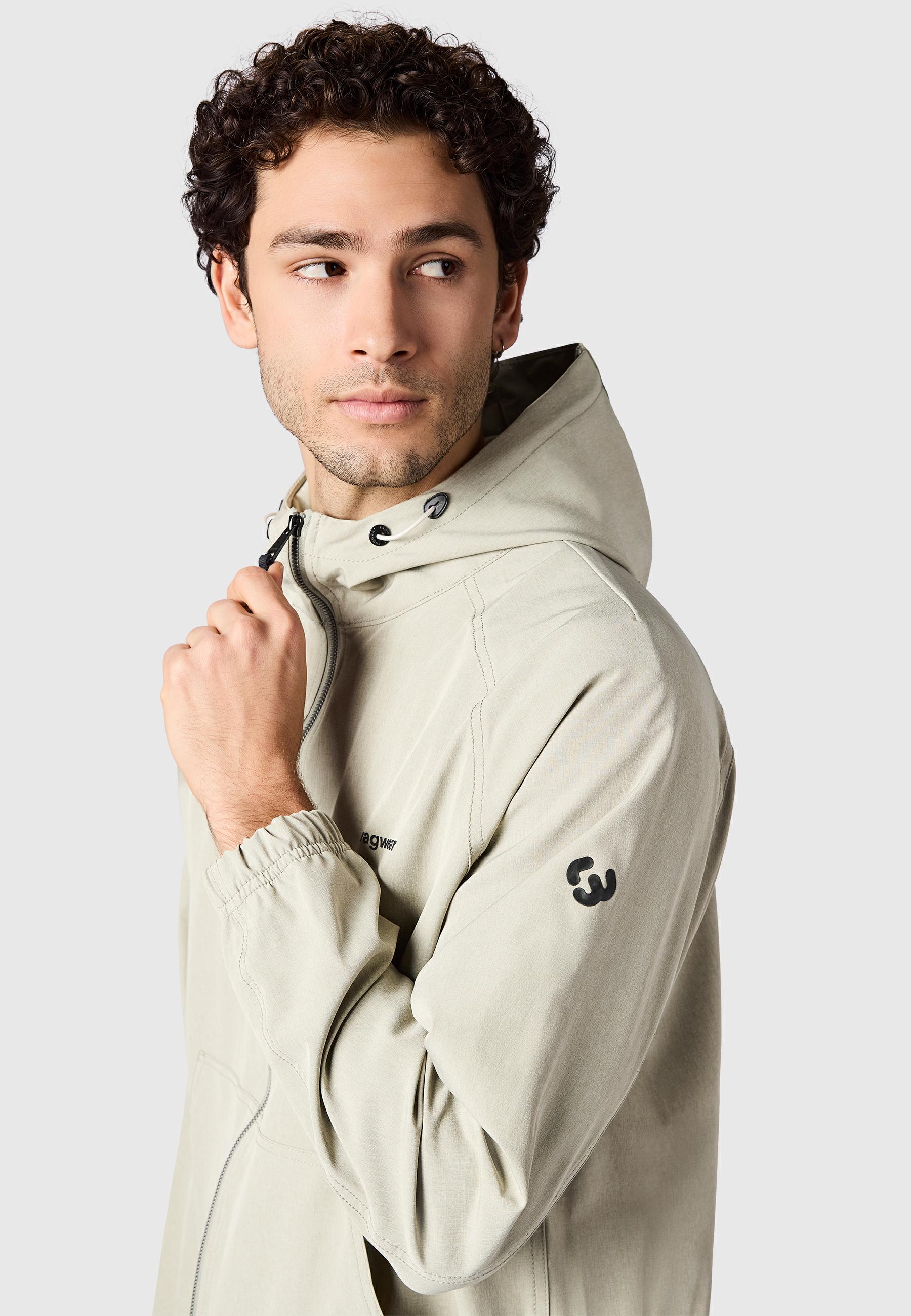 Sportliche Übergangsjacke mit Kapuze "Roog A" Dusty Olive