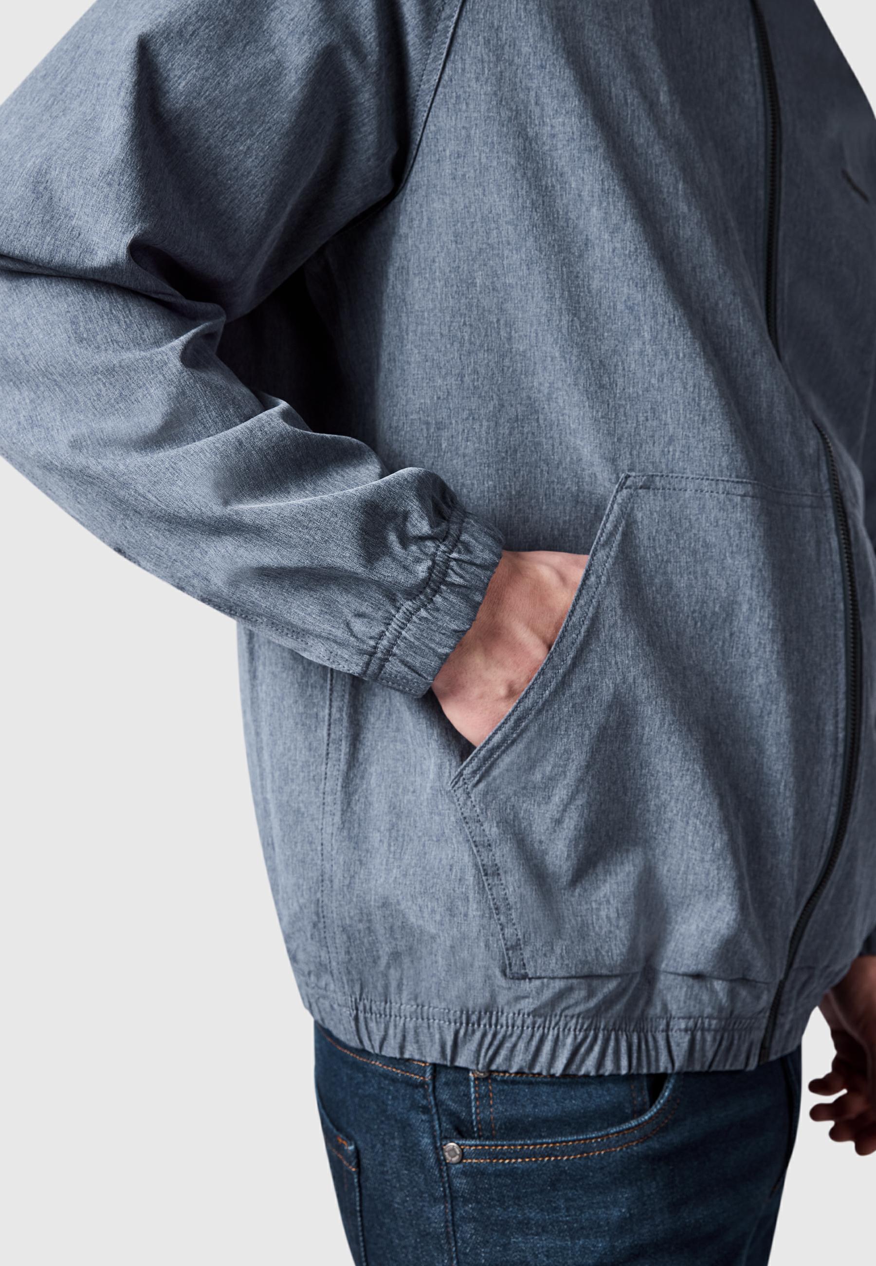 Sportliche Übergangsjacke mit Kapuze "Roog A" Navy