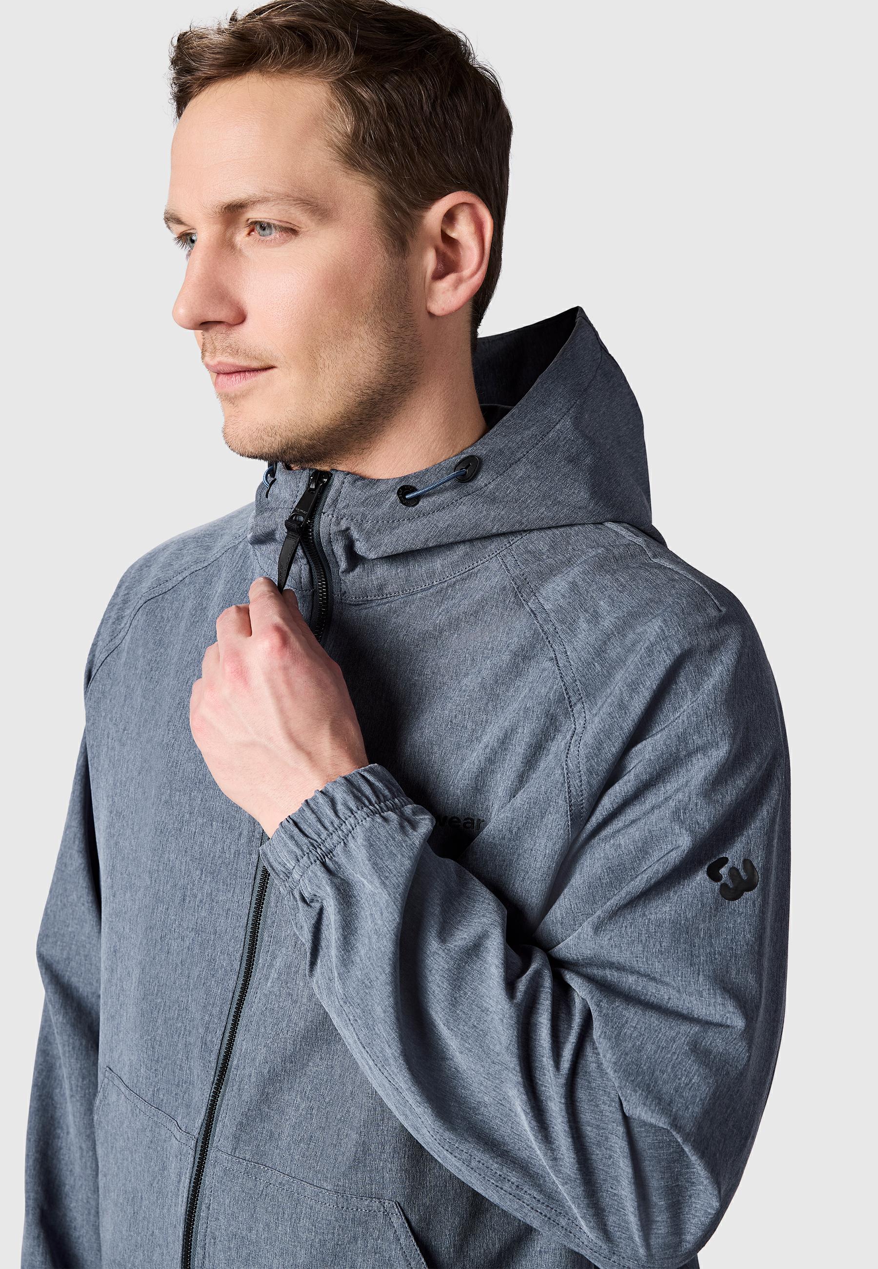 Sportliche Übergangsjacke mit Kapuze "Roog A" Navy