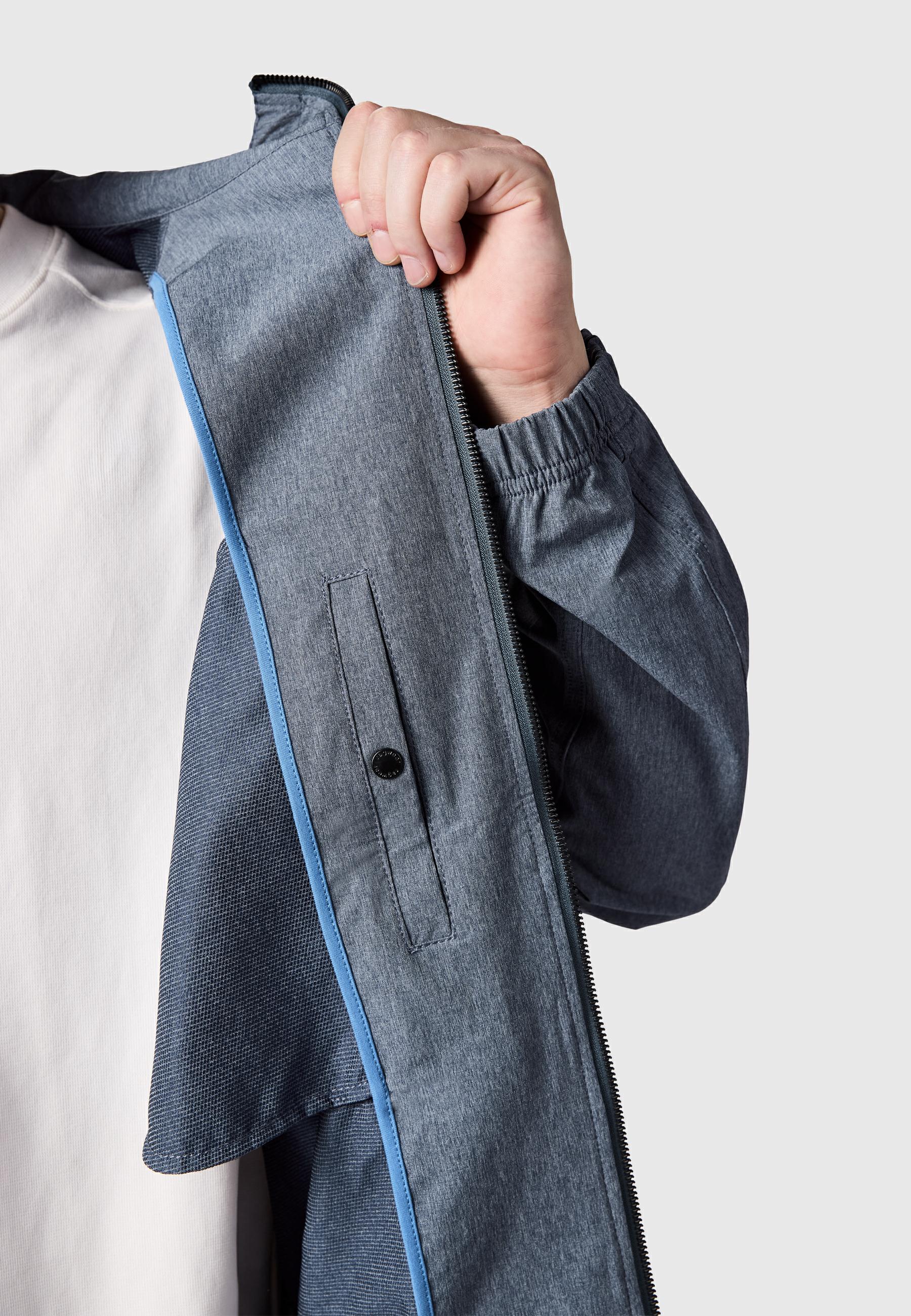 Sportliche Übergangsjacke mit Kapuze "Roog A" Navy