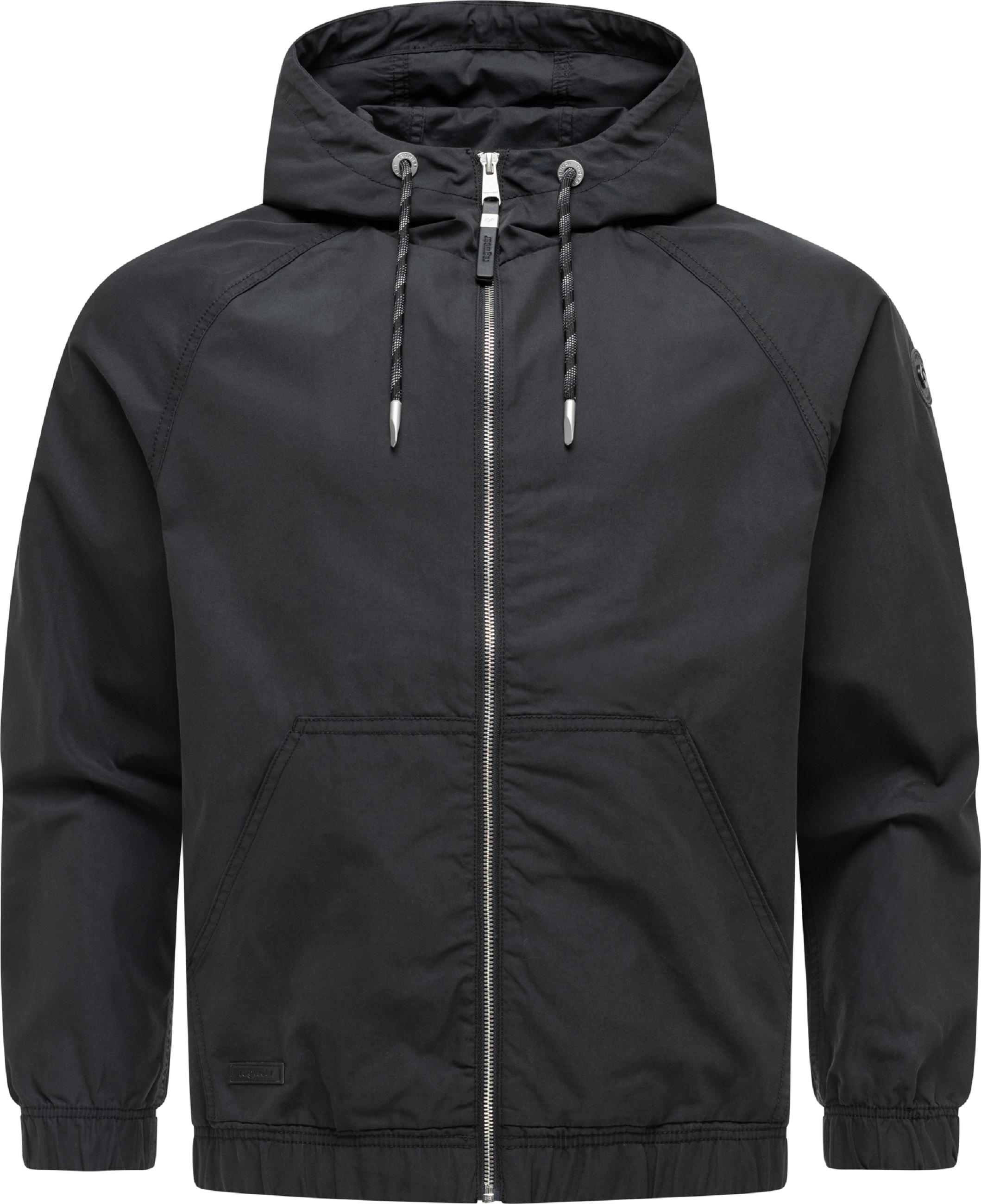 Leichte Übergangsjacke mit verstellbarer Kapuze "Roog YOUMODO" Black