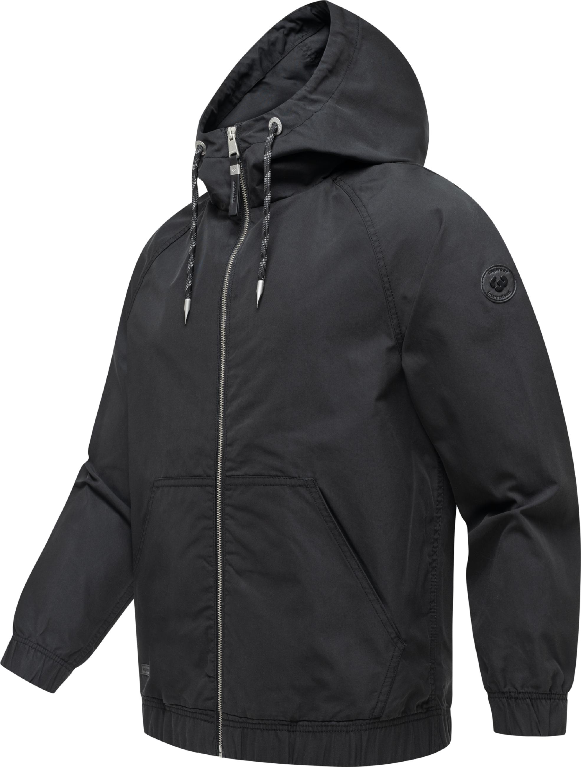 Leichte Übergangsjacke mit verstellbarer Kapuze "Roog YOUMODO" Black