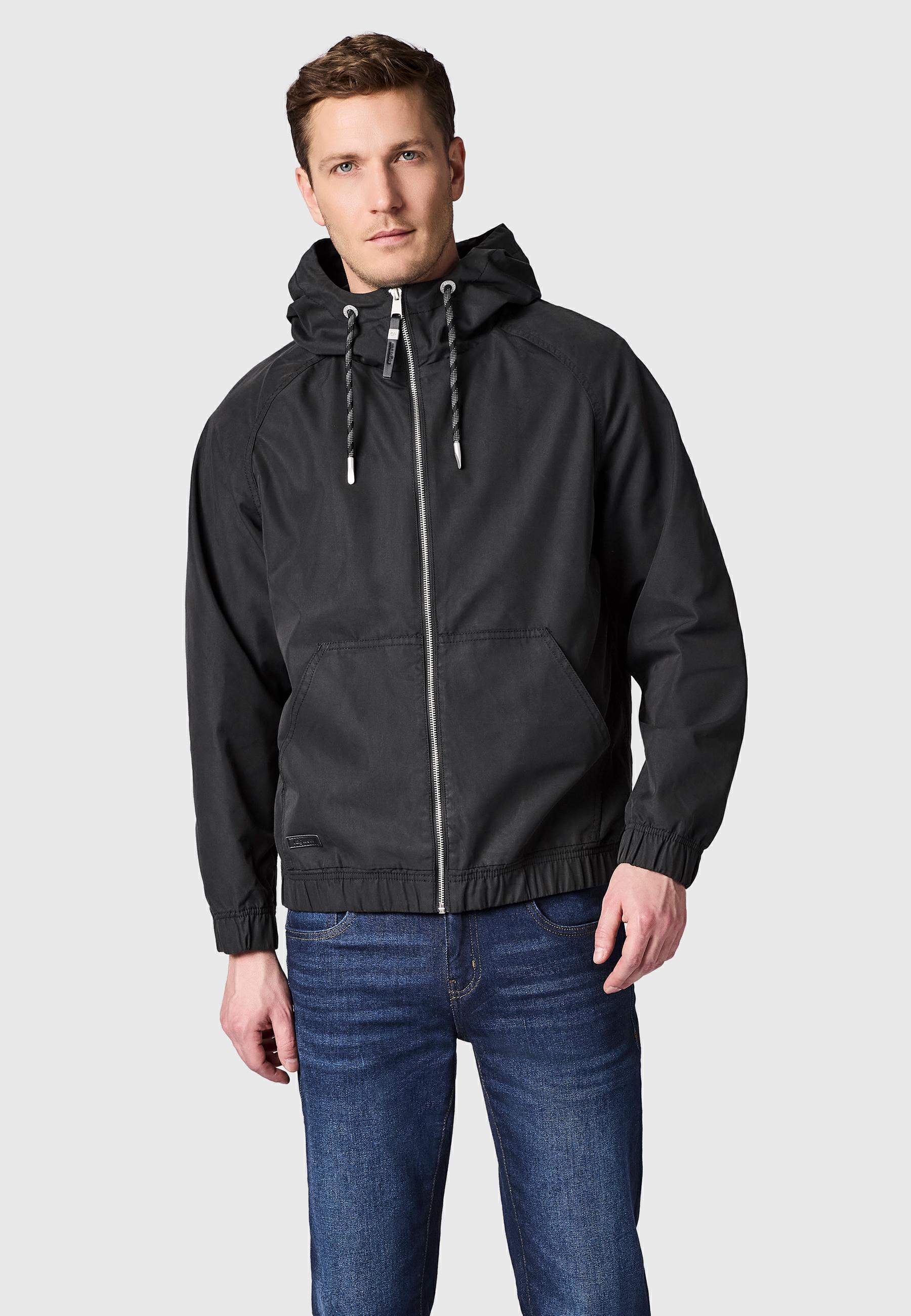 Leichte Übergangsjacke mit verstellbarer Kapuze "Roog YOUMODO" Black