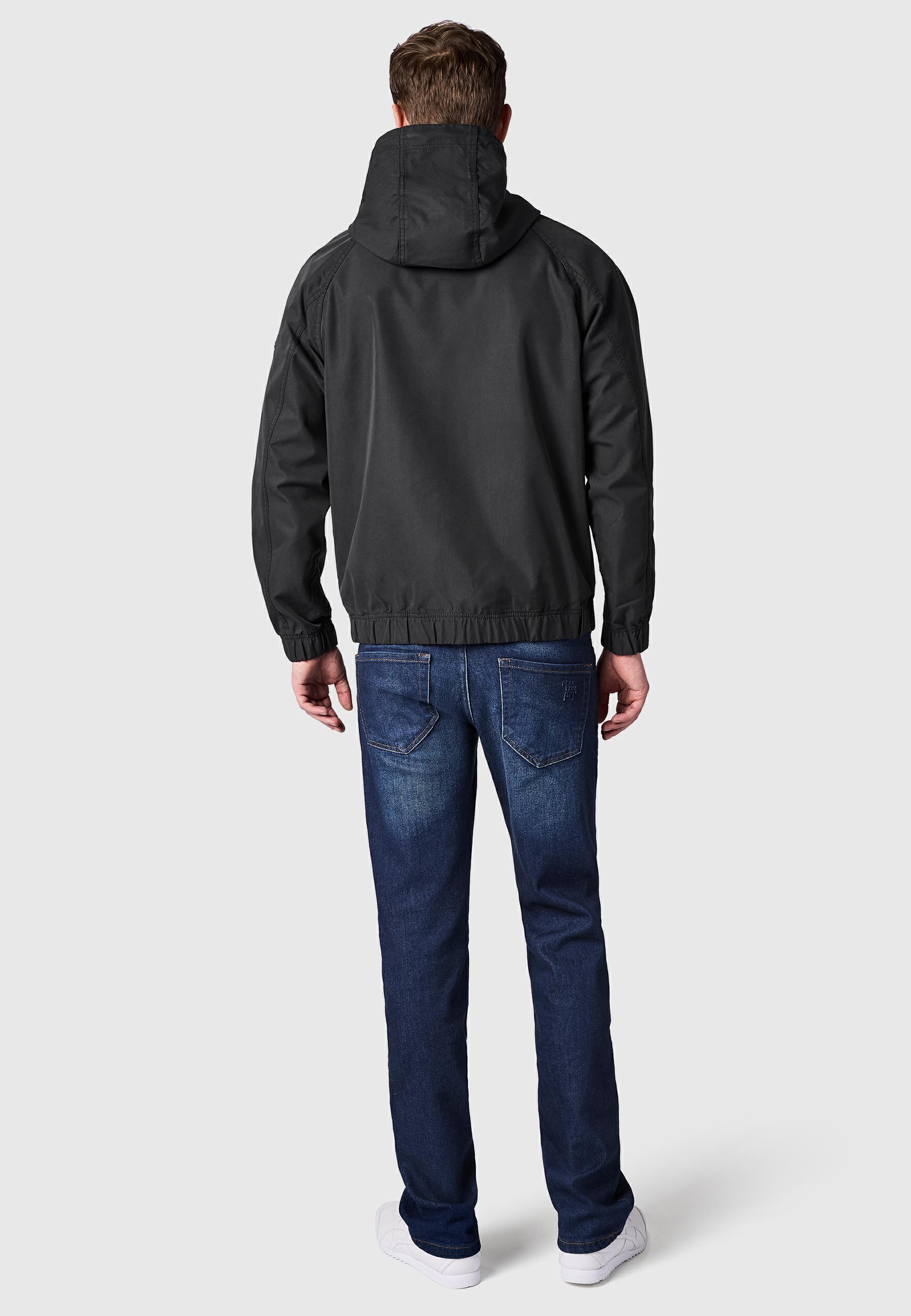 Leichte Übergangsjacke mit verstellbarer Kapuze "Roog YOUMODO" Black