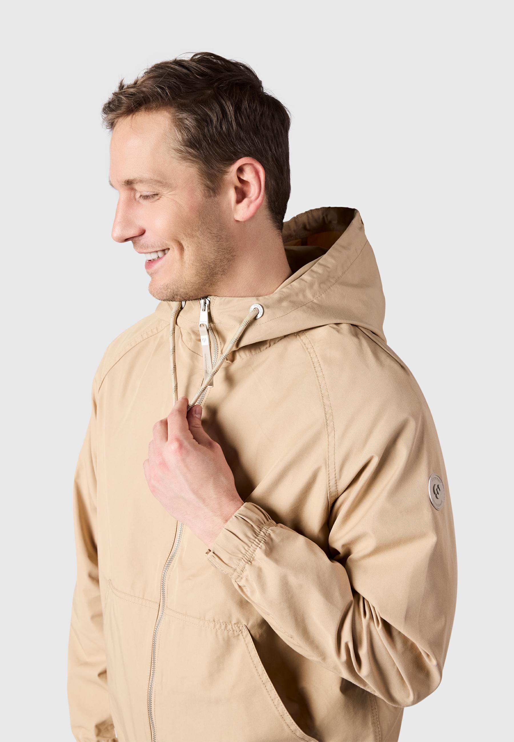 Leichte Übergangsjacke mit verstellbarer Kapuze "Roog YOUMODO" Sand