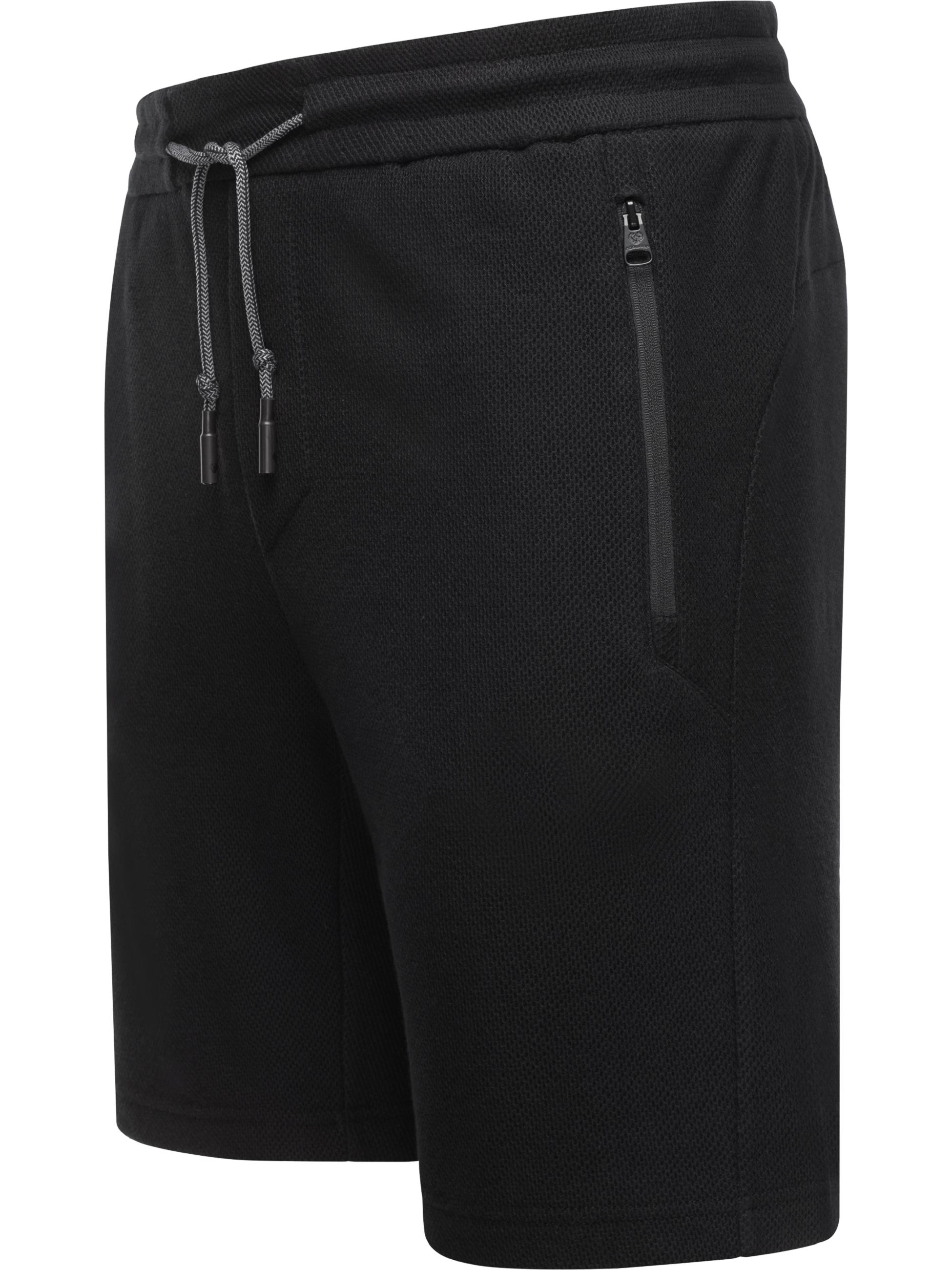 Shorts mit Reißverschlusstaschen "Roydy" Black