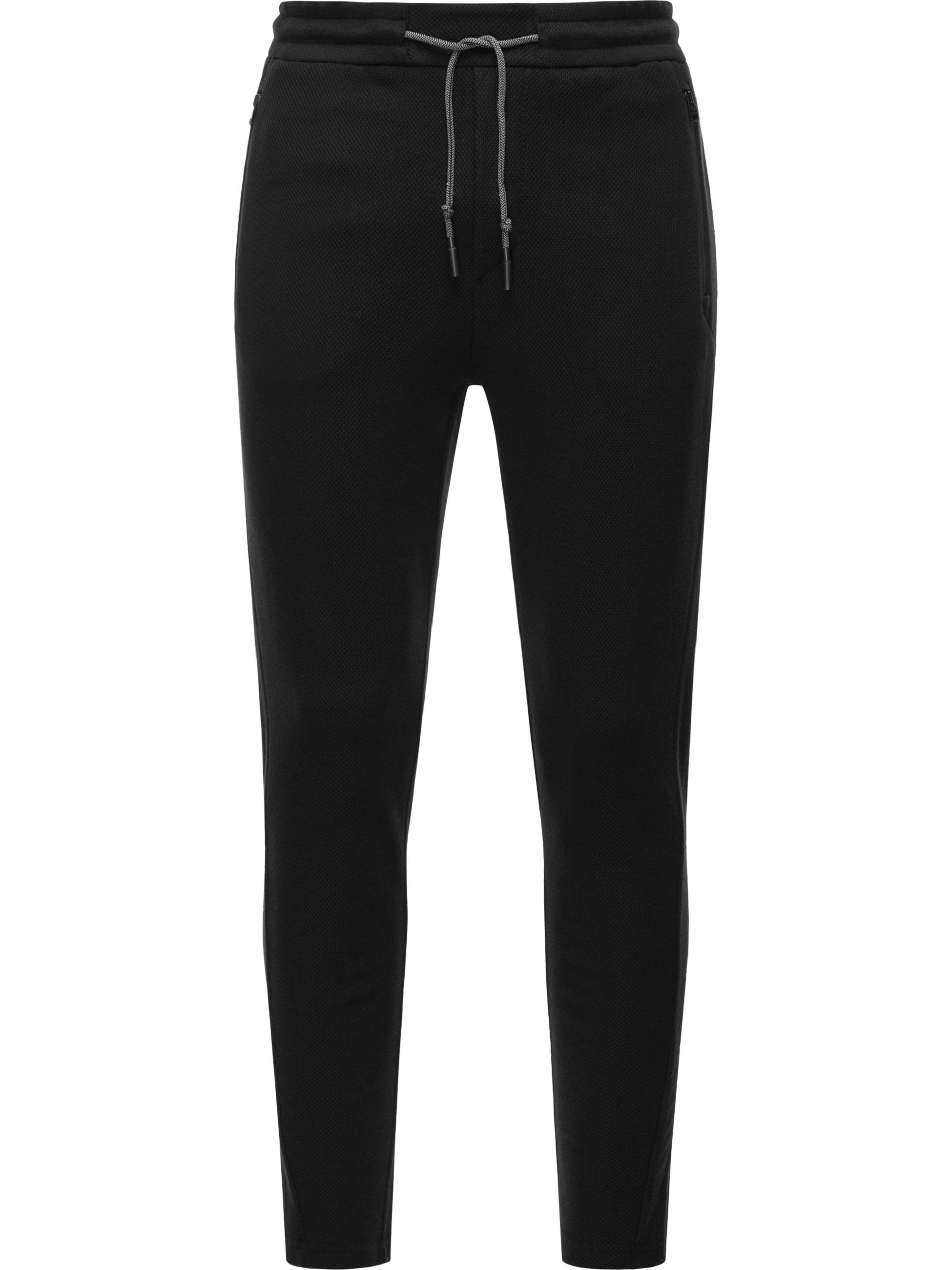 lange Hose mit Reißverschlusstaschen "Roydy Long" Black