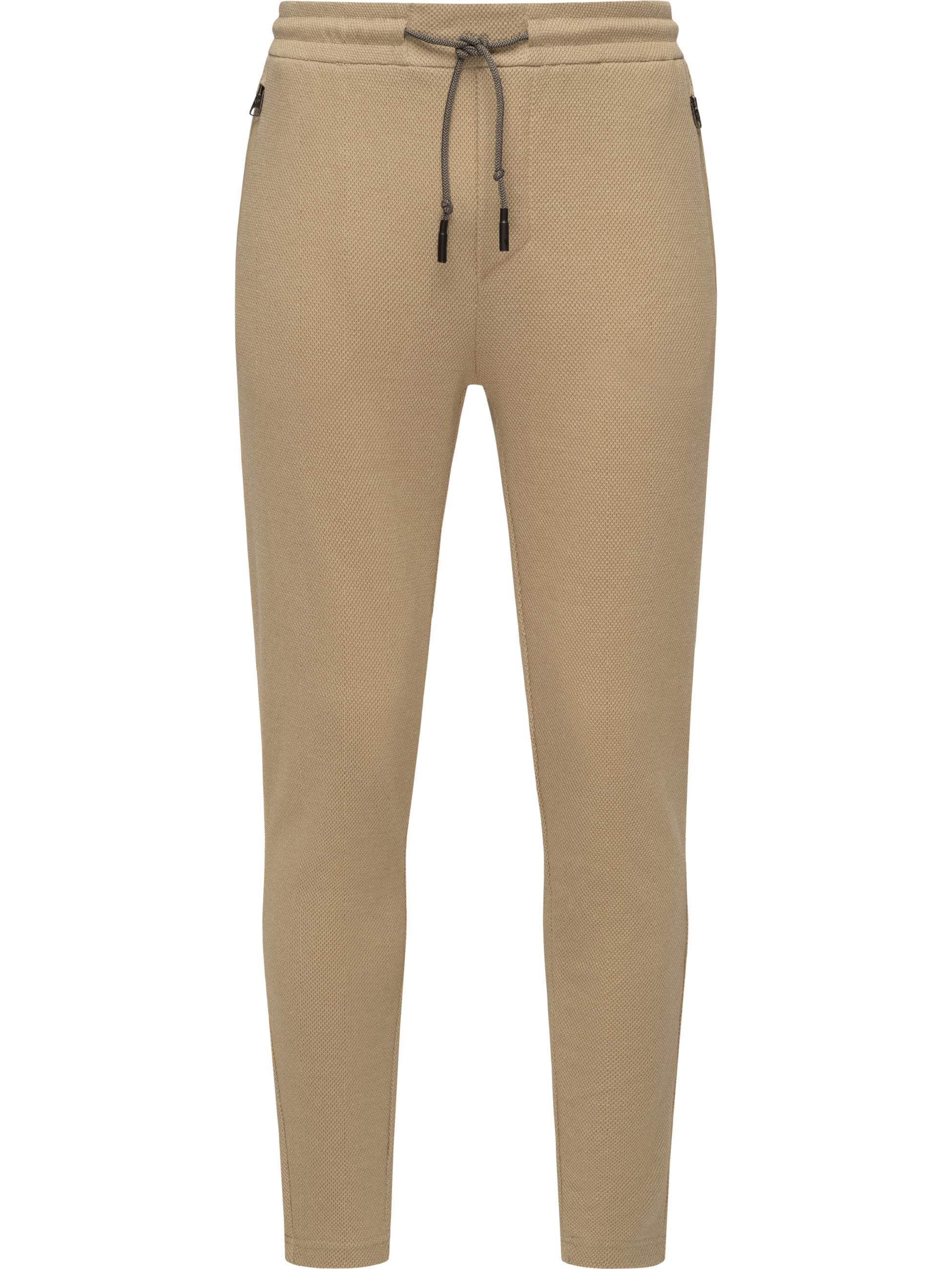 lange Hose mit Reißverschlusstaschen "Roydy Long" Sand