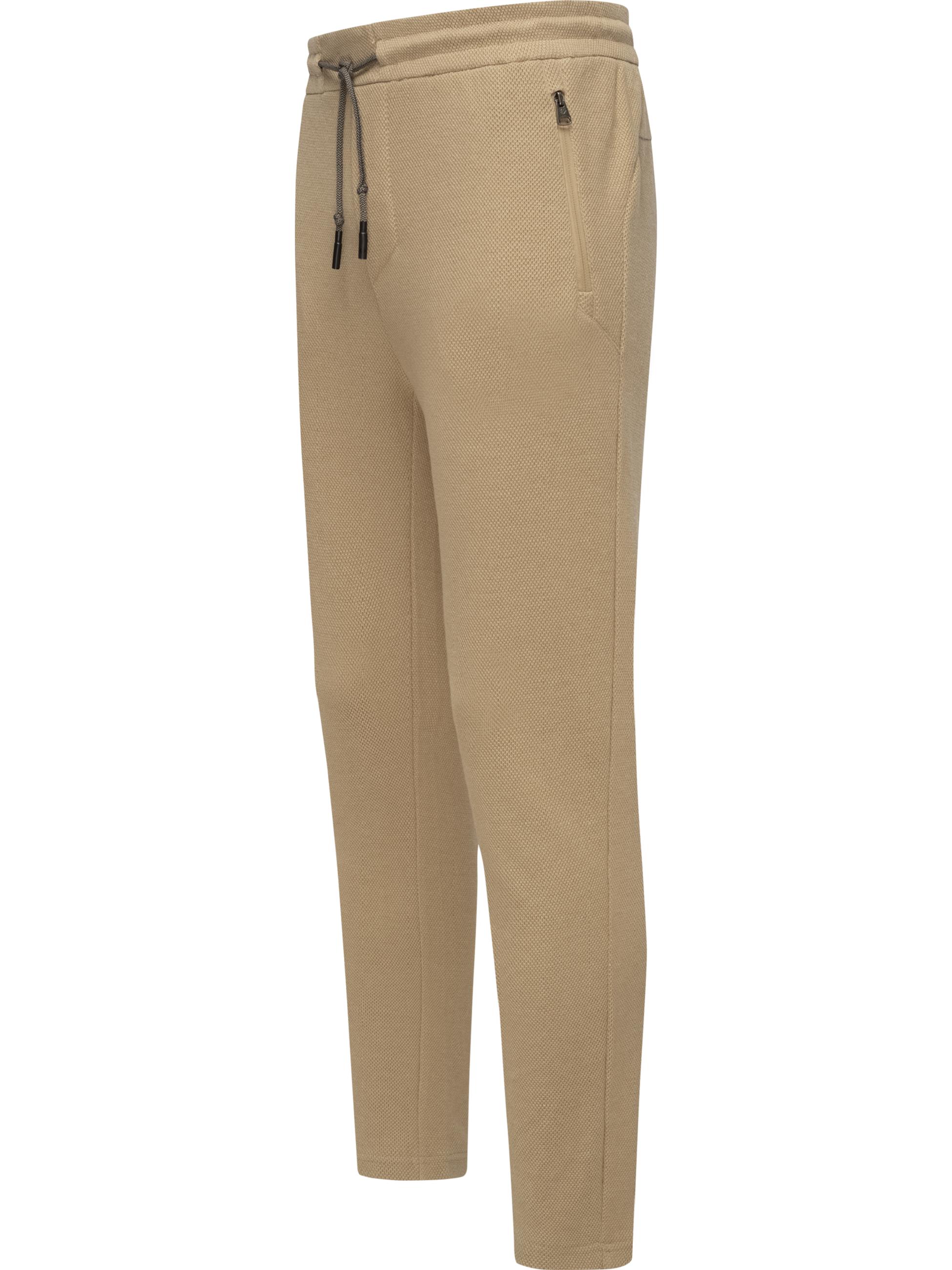 lange Hose mit Reißverschlusstaschen "Roydy Long" Sand