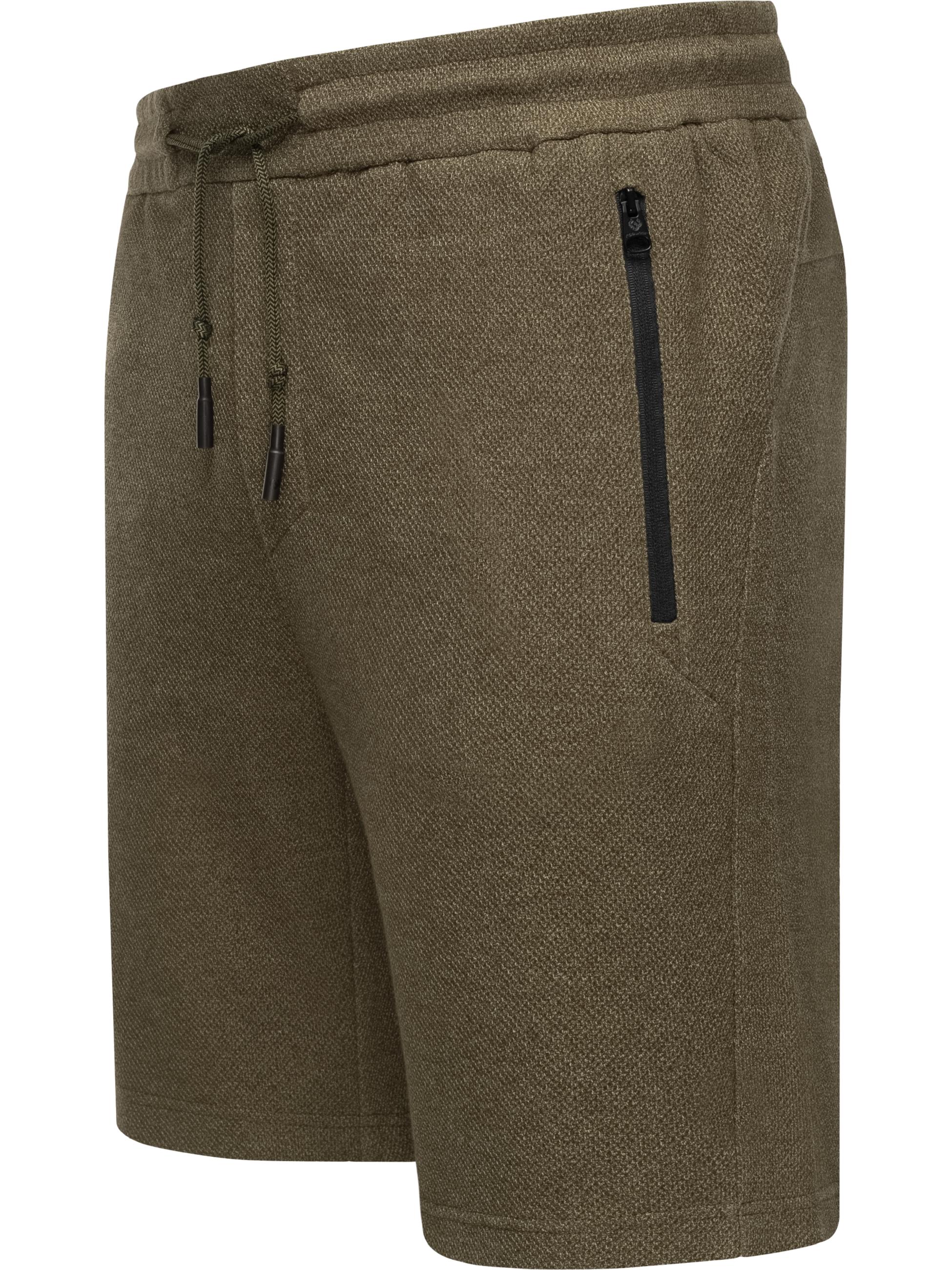 Shorts mit Reißverschlusstaschen "Roydy" Olive