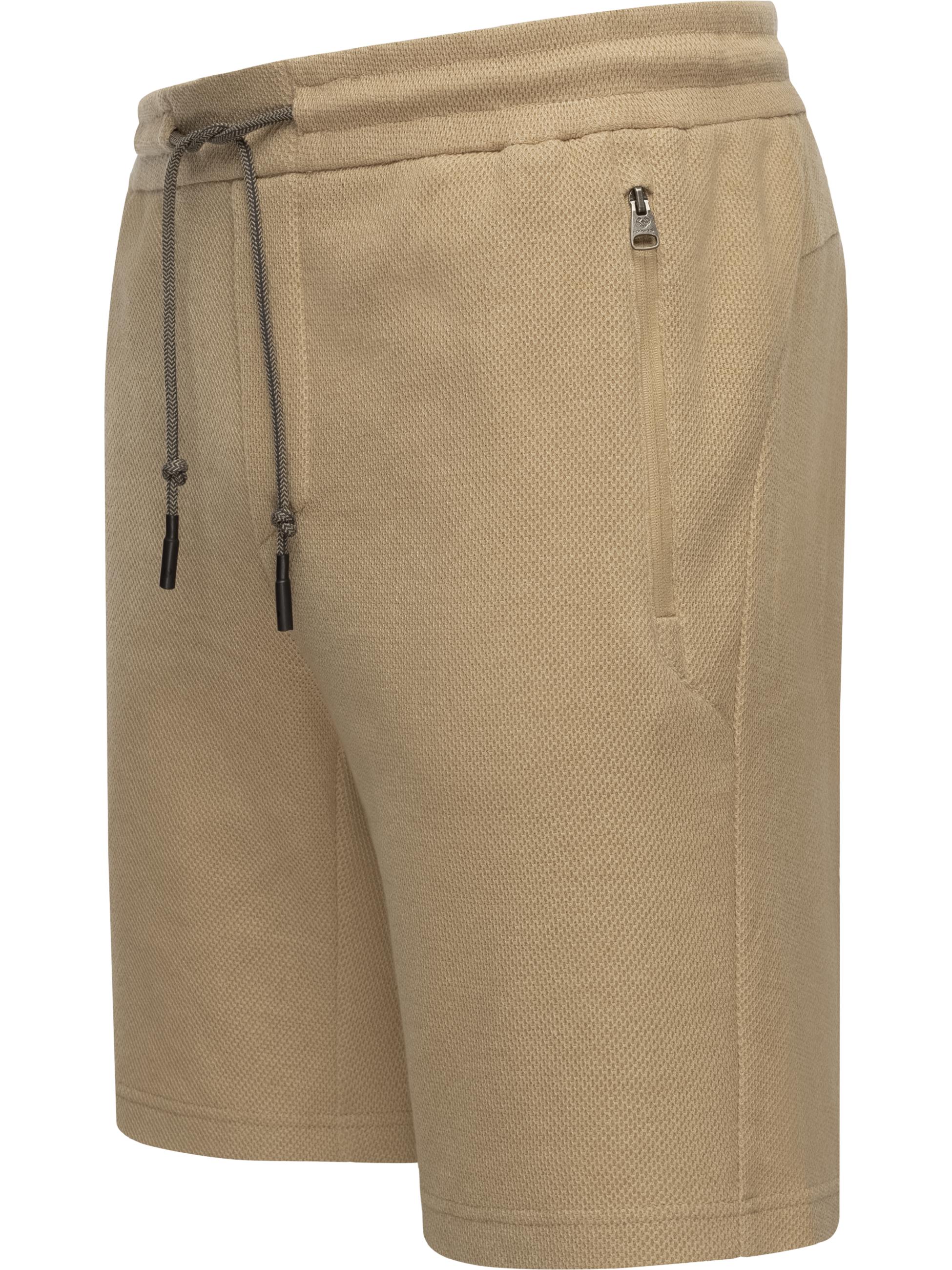 Shorts mit Reißverschlusstaschen "Roydy" Sand