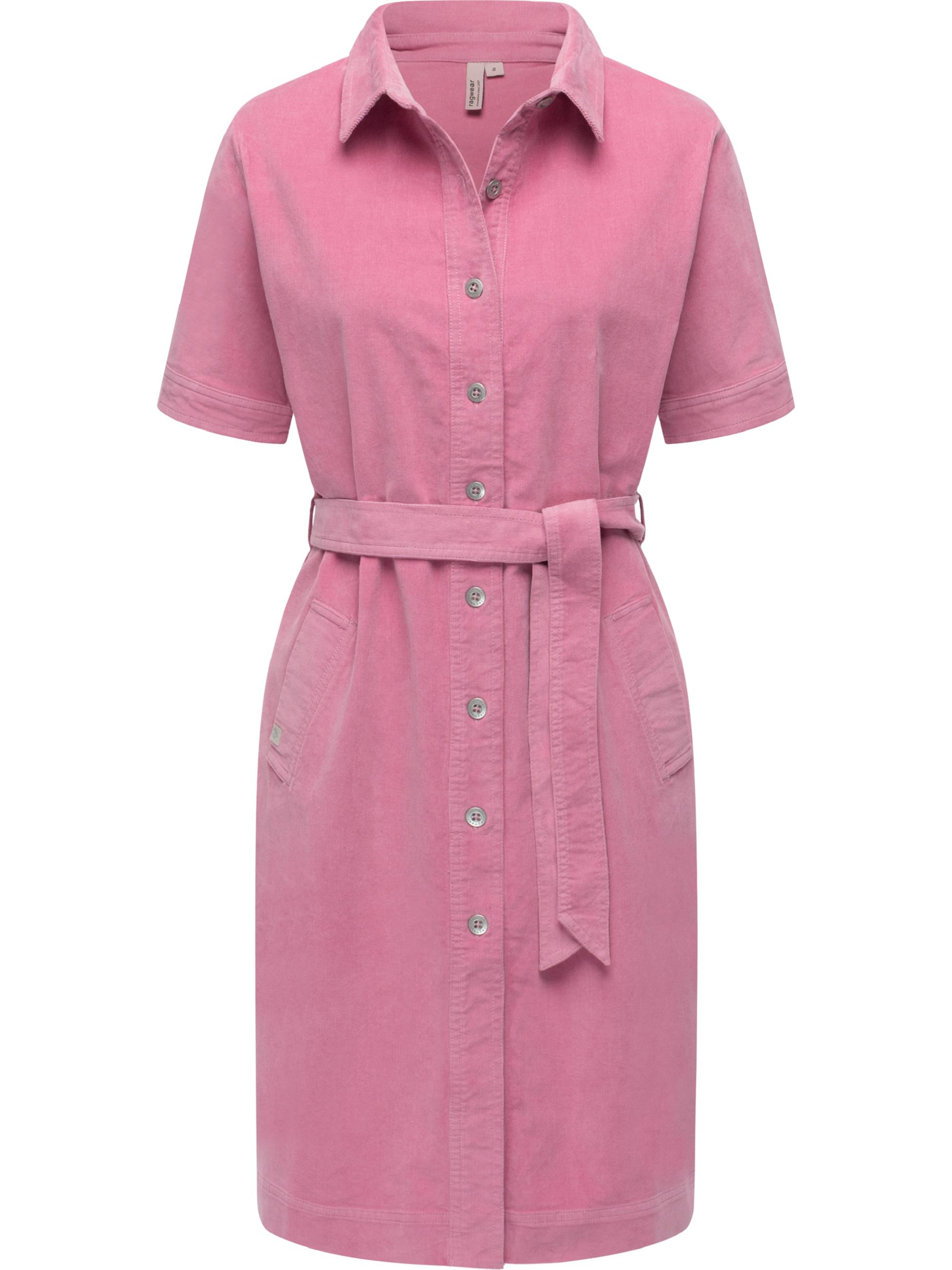 Kordkleid mit Hemdkragen "Rozyna Cordy YOUMODO" Dusty Rose