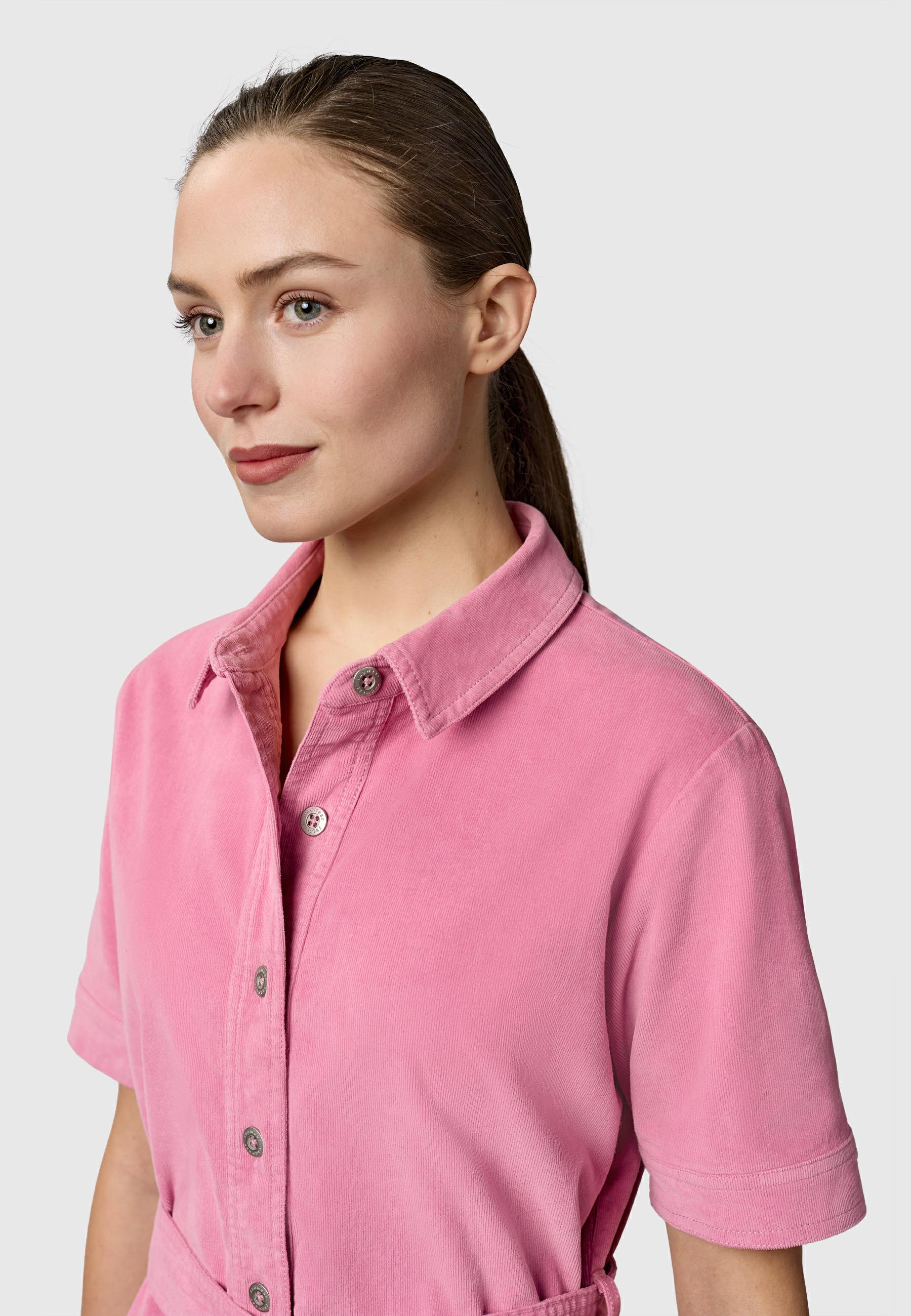 Kordkleid mit Hemdkragen "Rozyna Cordy YOUMODO" Dusty Rose