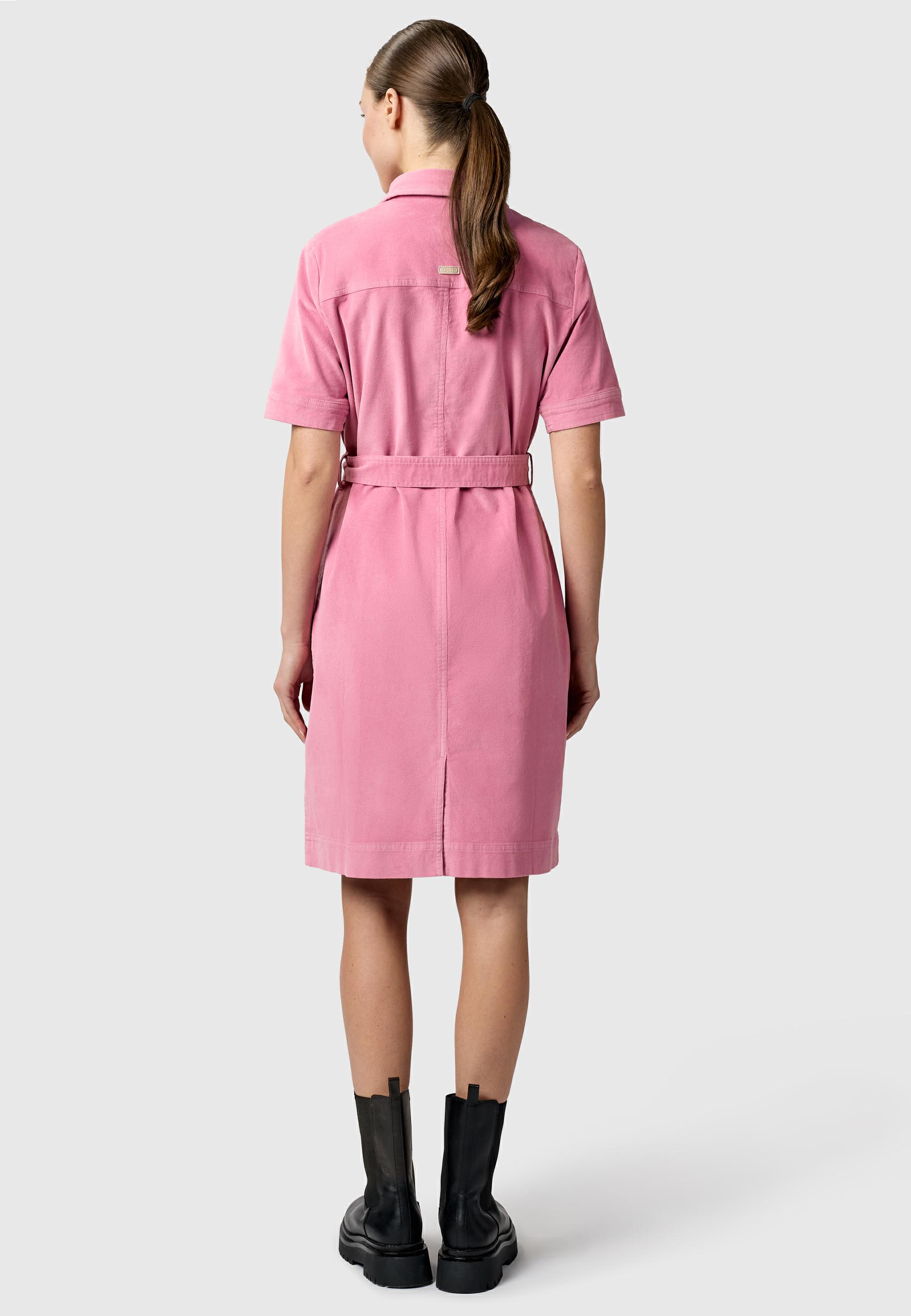 Kordkleid mit Hemdkragen "Rozyna Cordy YOUMODO" Dusty Rose