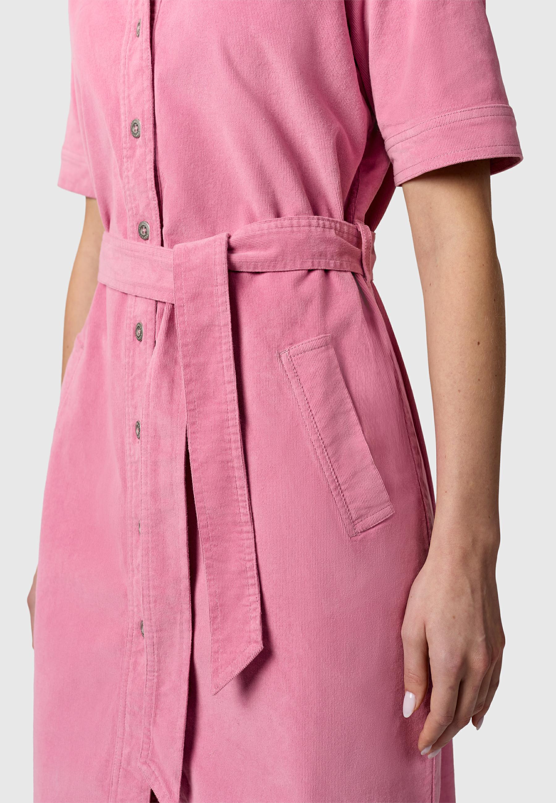 Kordkleid mit Hemdkragen "Rozyna Cordy YOUMODO" Dusty Rose