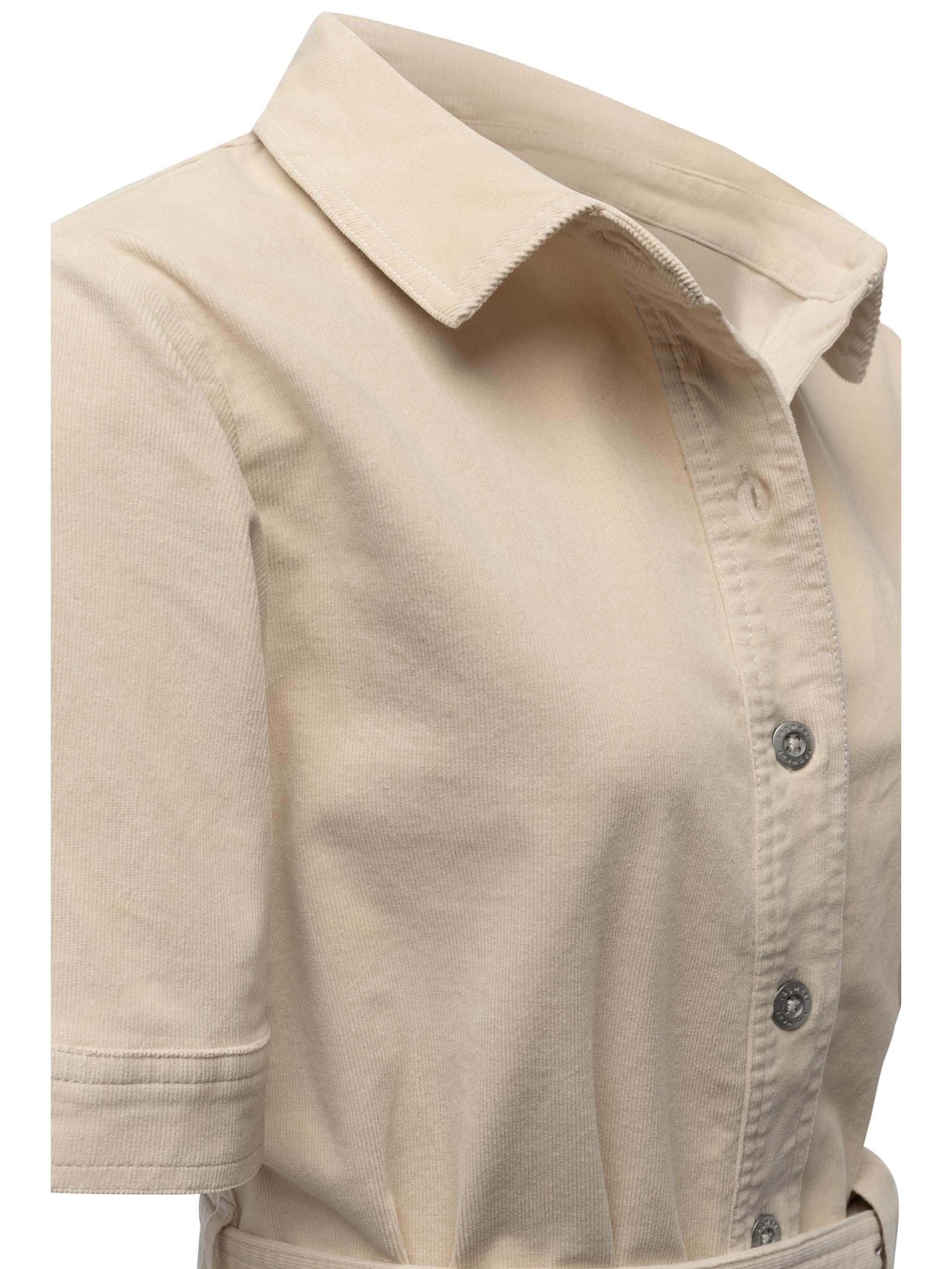 Kordkleid mit Hemdkragen "Rozyna Cordy YOUMODO" Ecru