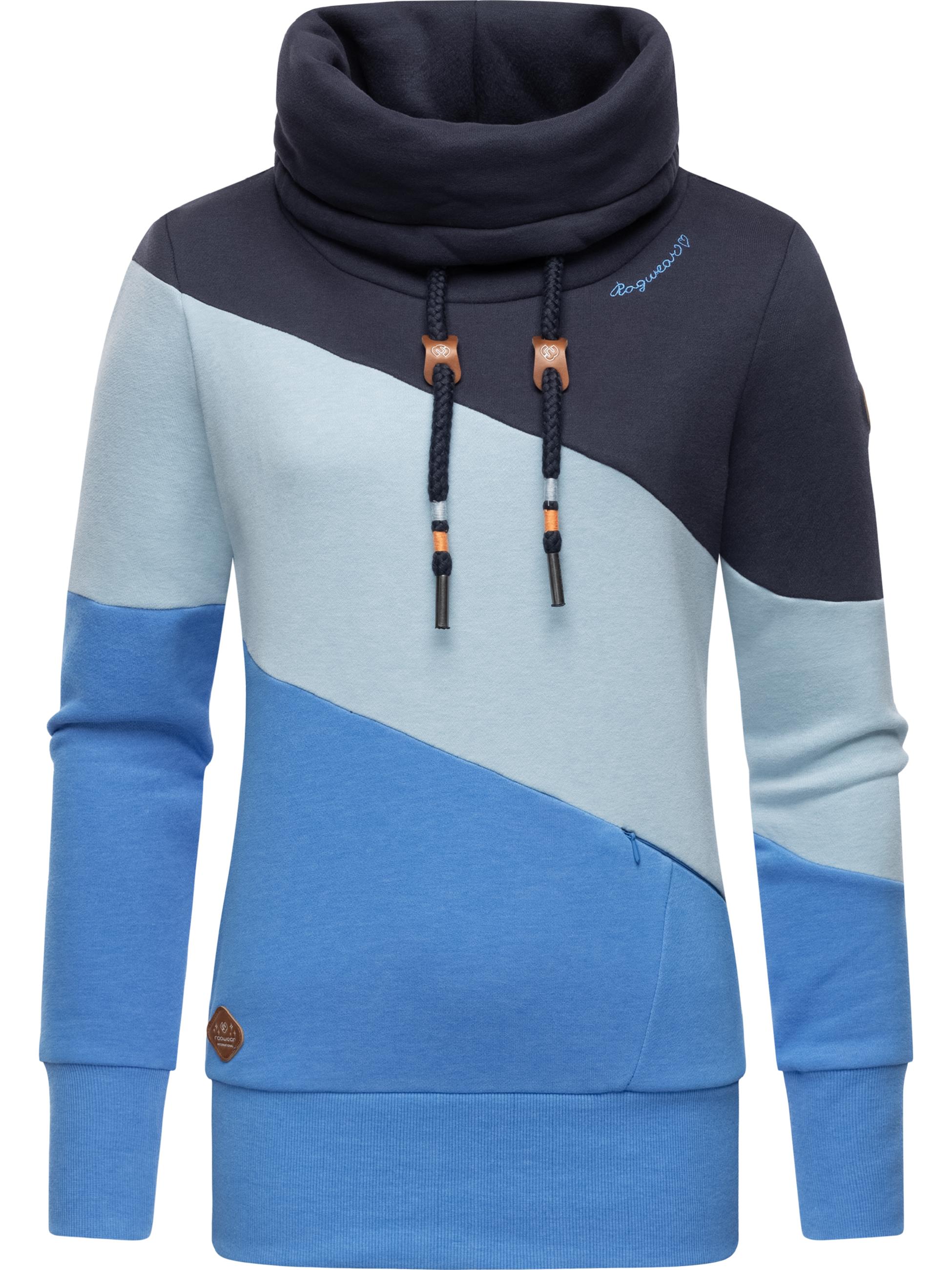 Sweatshirt mit hohem Kragen "Rumika" Blue