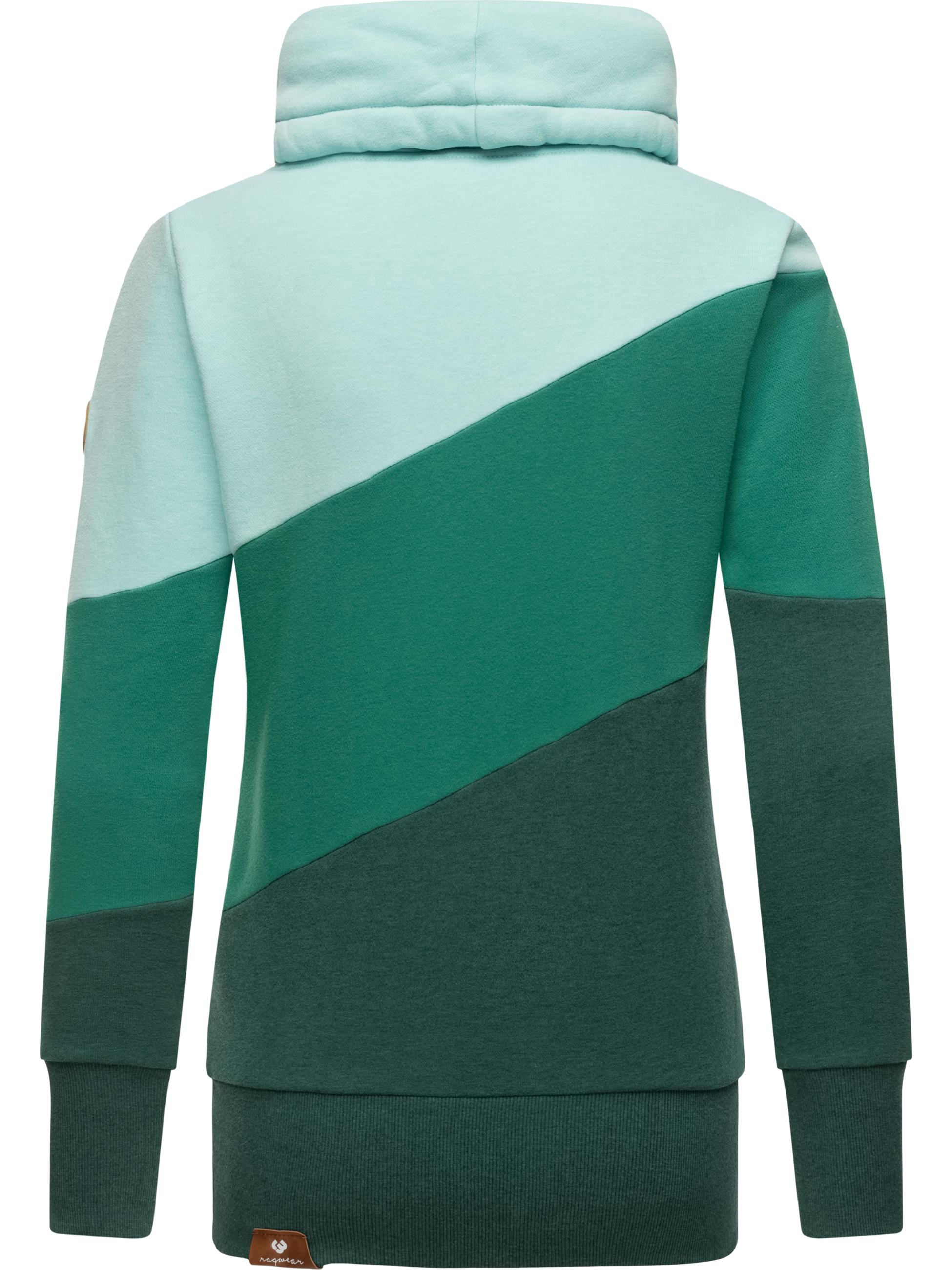 Sweatshirt mit hohem Kragen "Rumika" Green