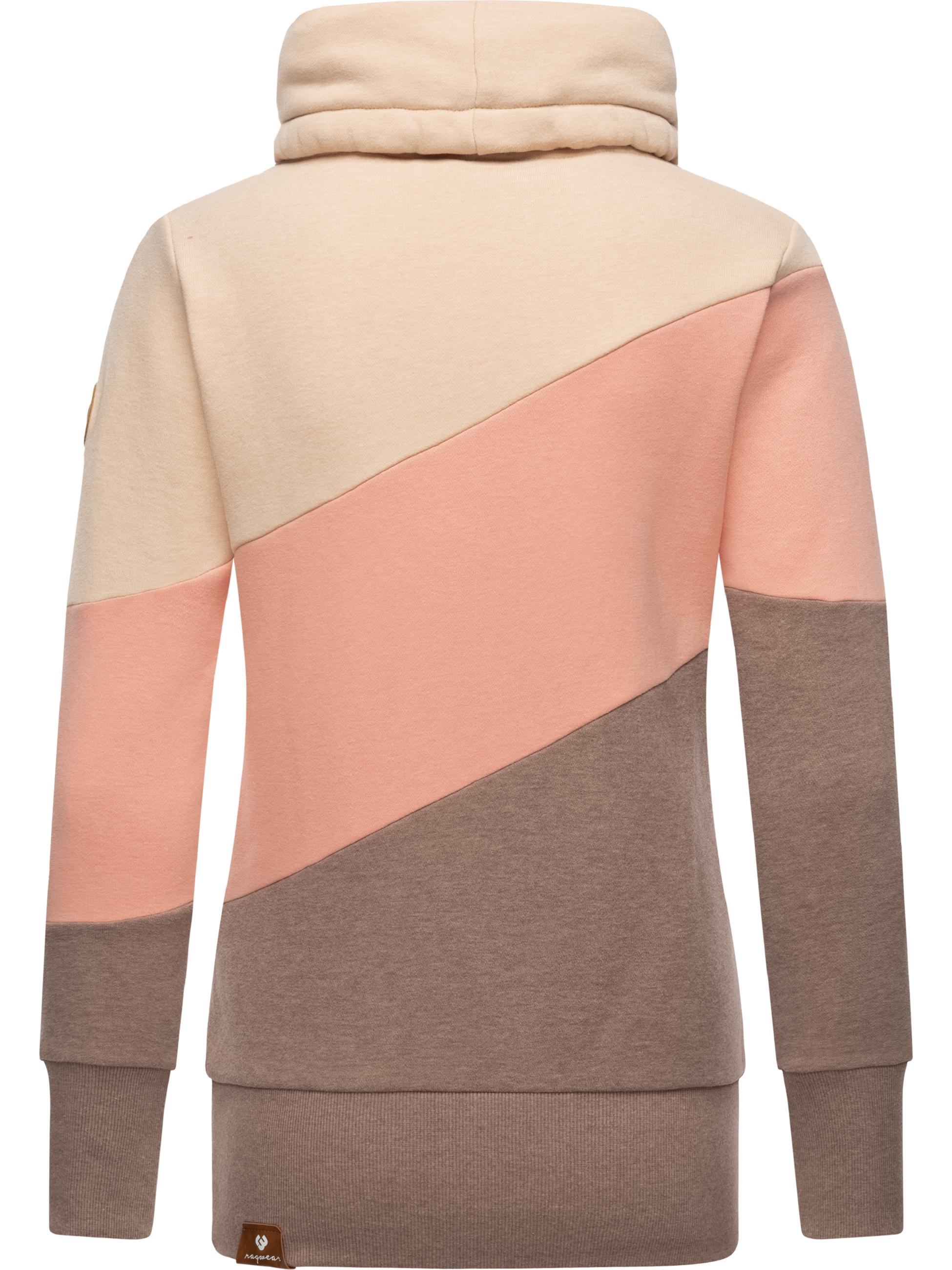 Sweatshirt mit hohem Kragen "Rumika" Sand