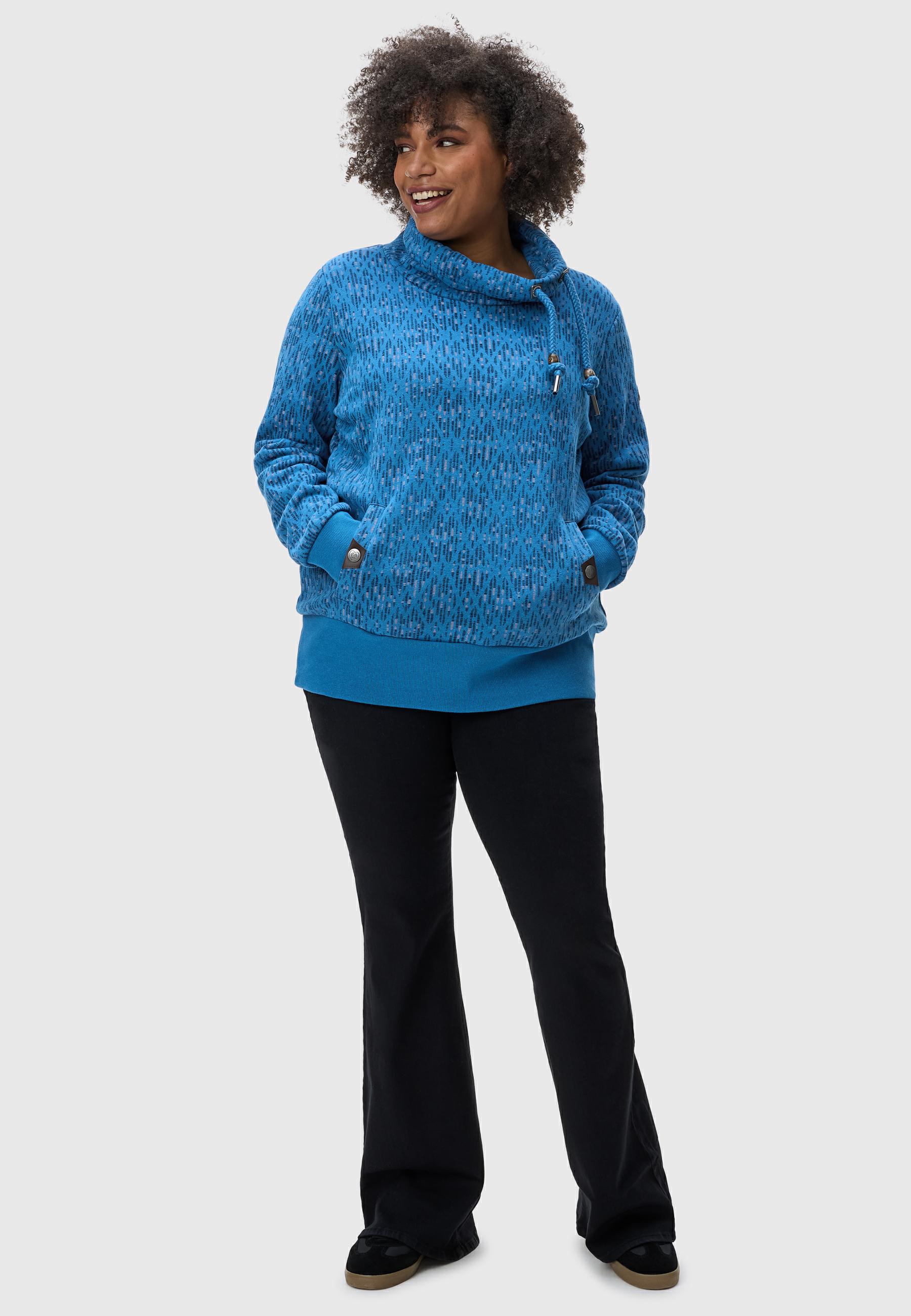 Sweatshirt "Rylie Print Plus" Blue