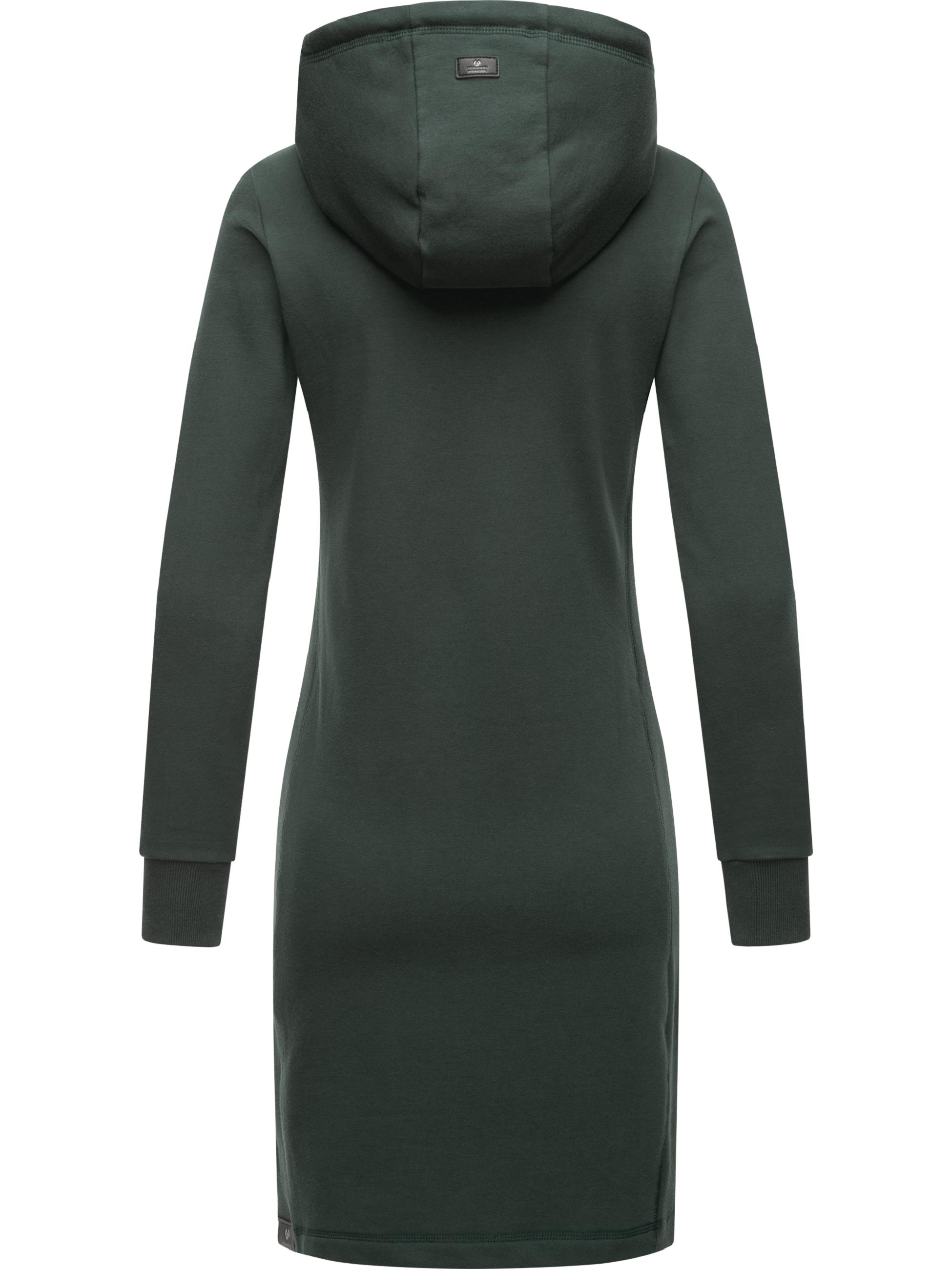 Lässiges Sweatkleid mit Kapuze "Sabreen" Dark Green23