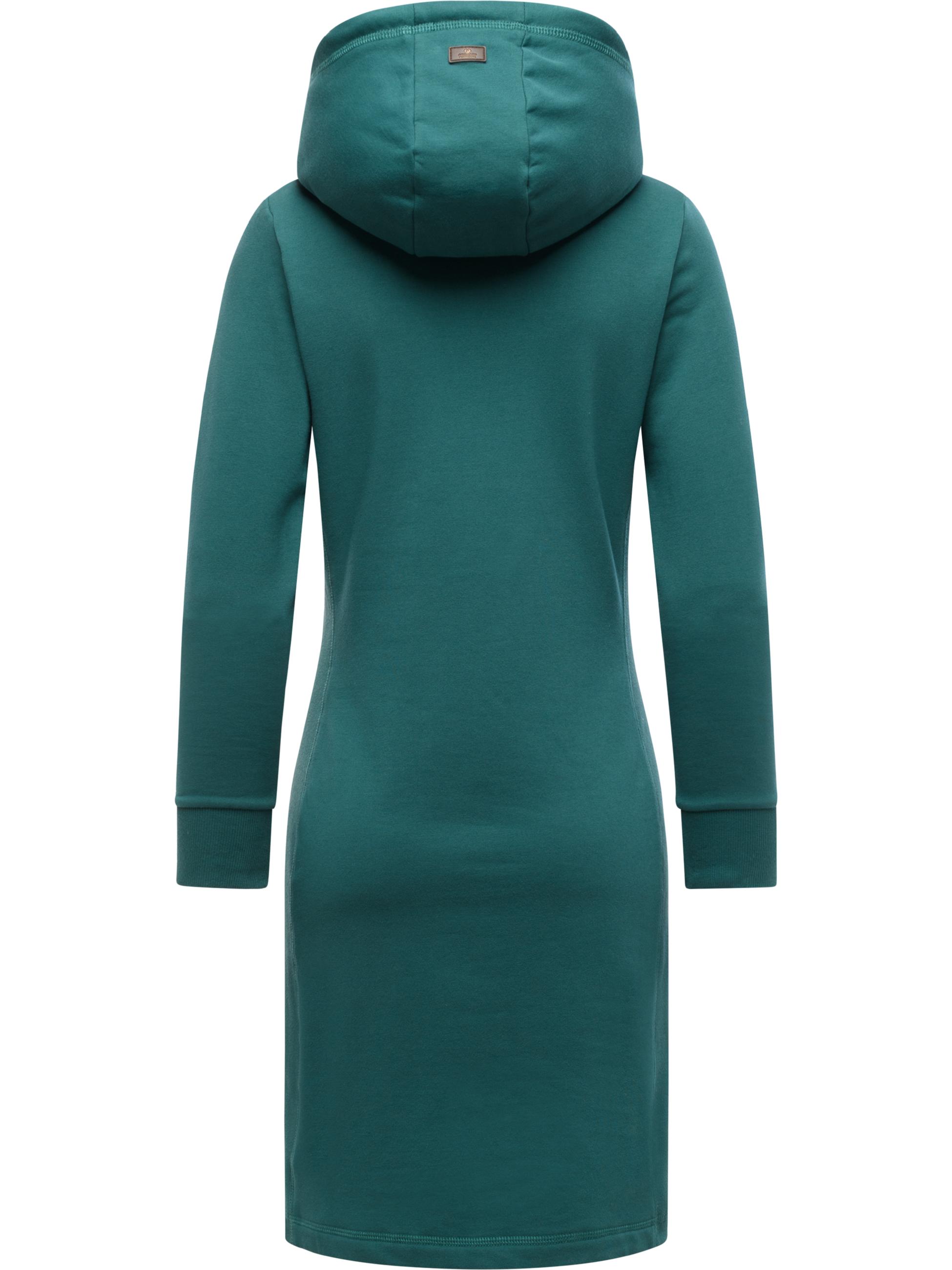 Lässiges Sweatkleid mit Kapuze "Sabreen" Ocean Green25