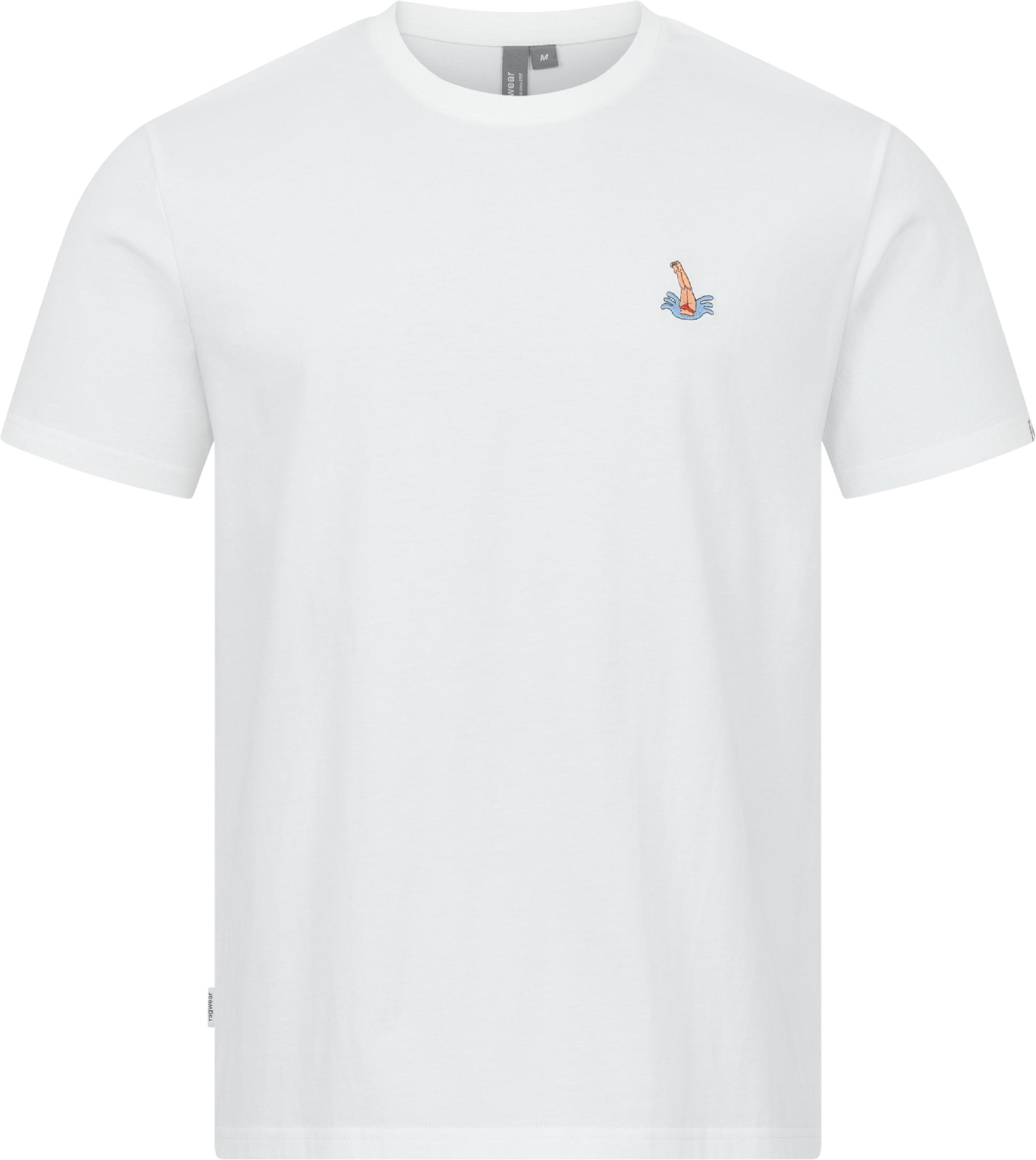 Boxy T-Shirt mit Schwimmer-Stickerei "Samms A Gots YOUMODO" White