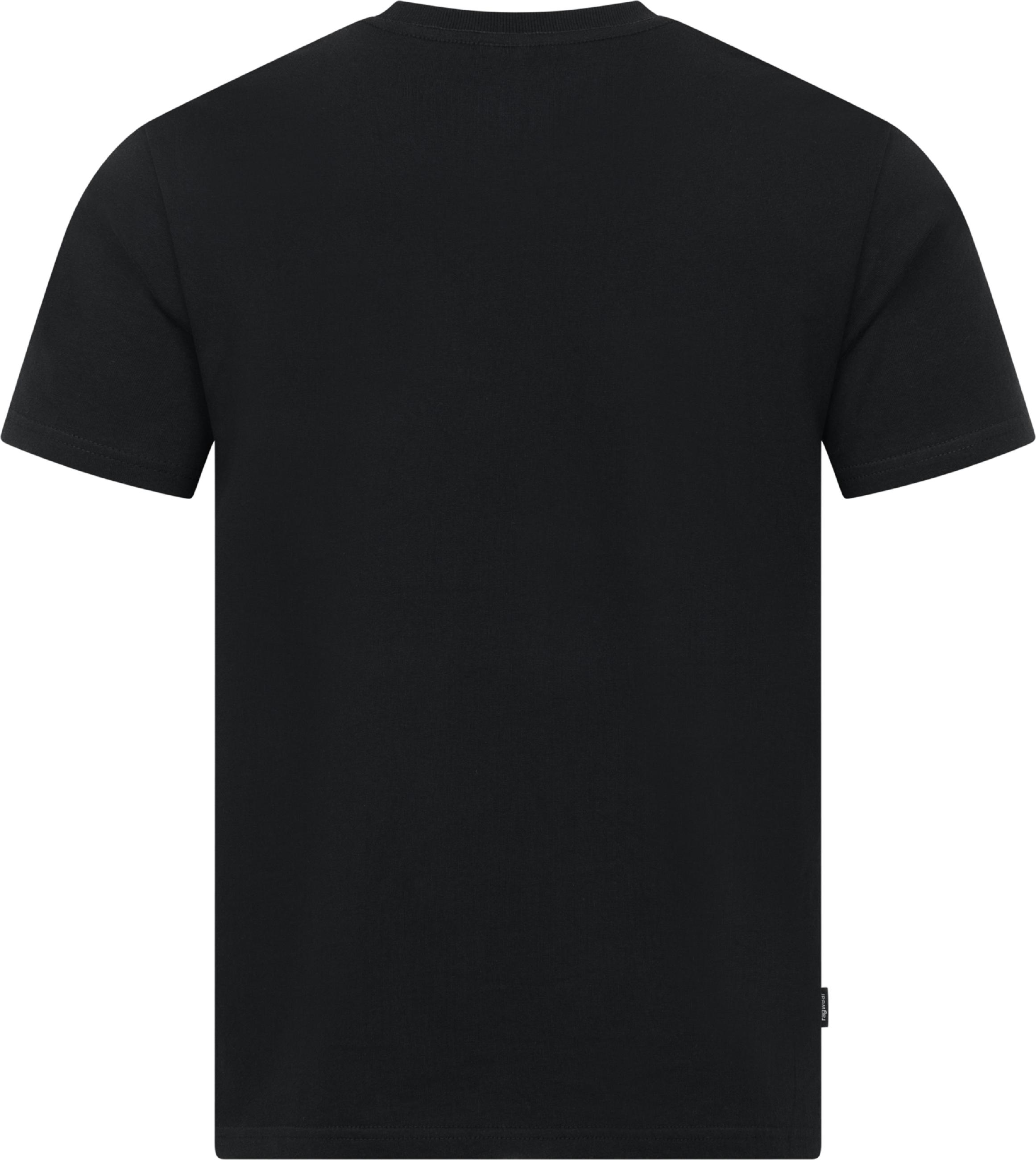 Boxy T-Shirt mit Beach-Slipper-Stickerei "Samms B Gots YOUMODO" Black