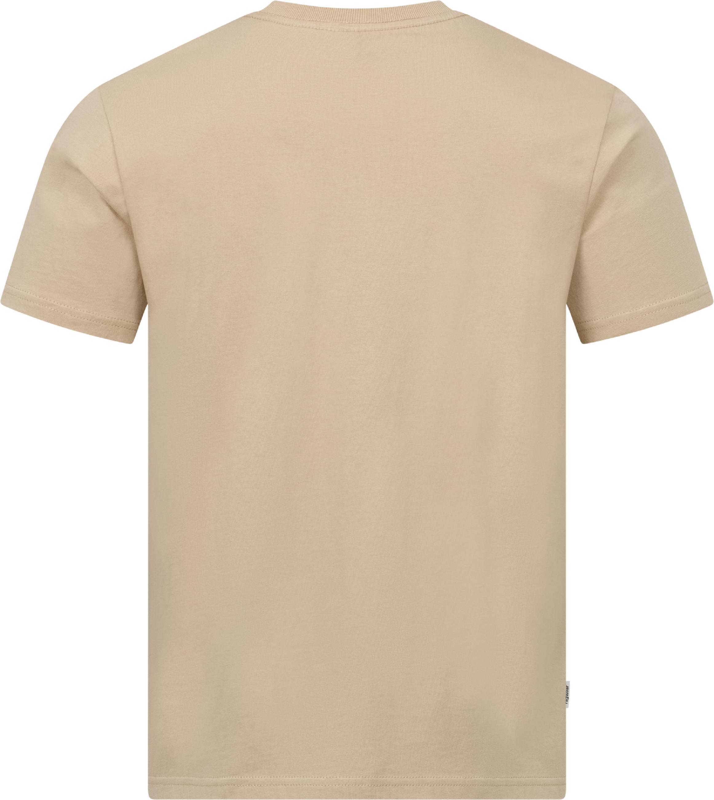 Boxy T-Shirt mit Beach-Slipper-Stickerei "Samms B Gots YOUMODO" Sand