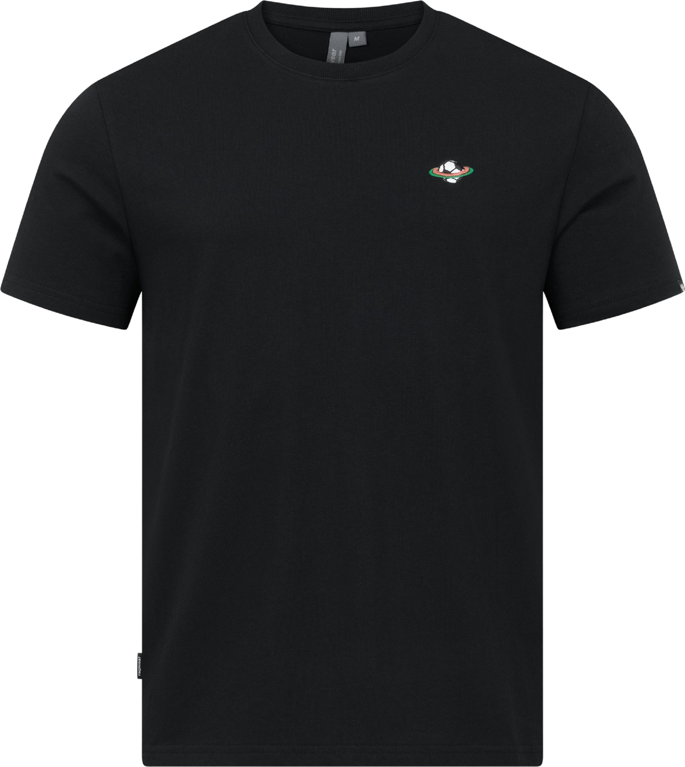 Boxy T-Shirt mit Fußball-Stickerei "Samms D Gots YOUMODO" Black