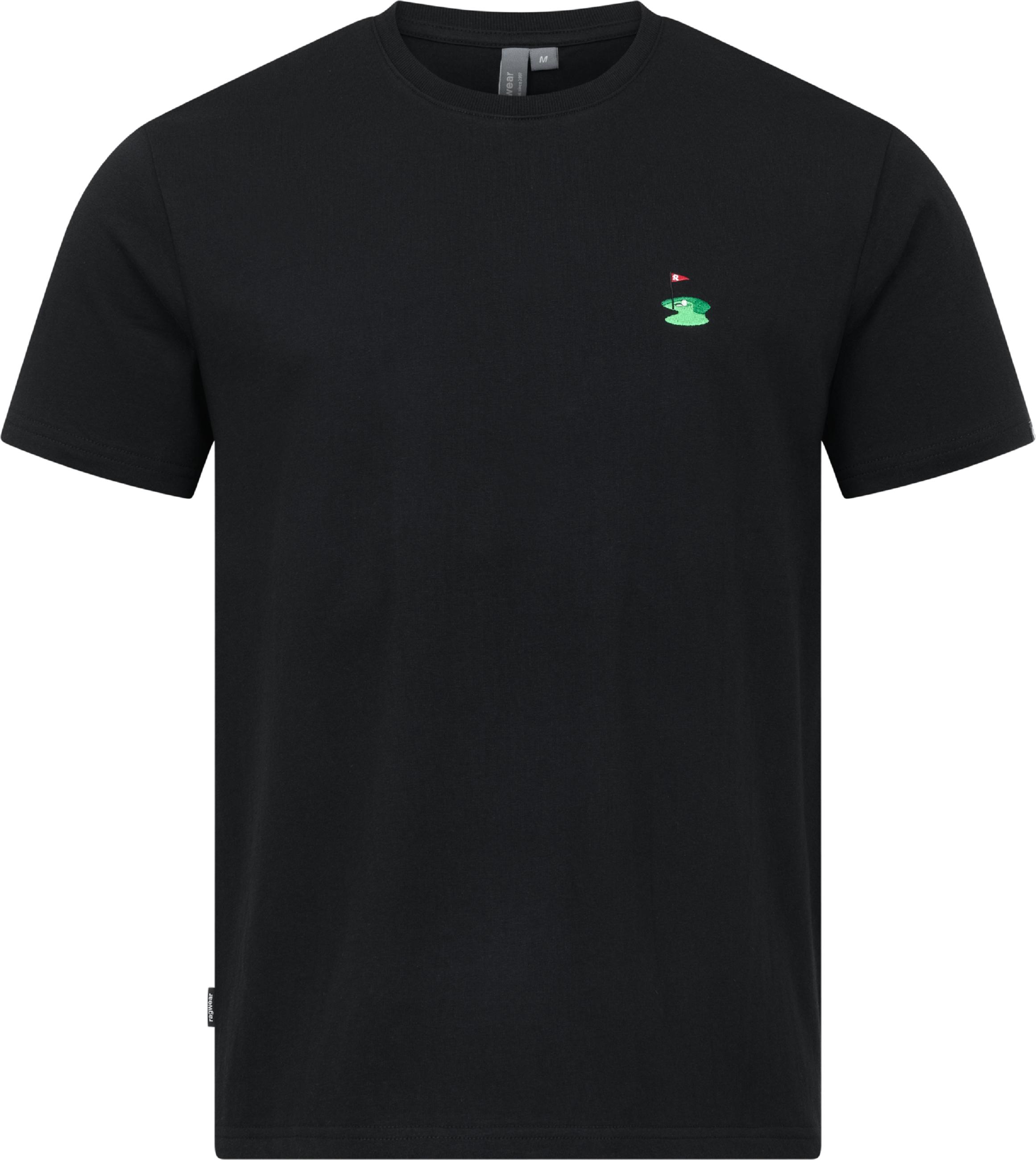 Boxy T-Shirt mit Golf-Stickerei "Samms E Gots YOUMODO" Black