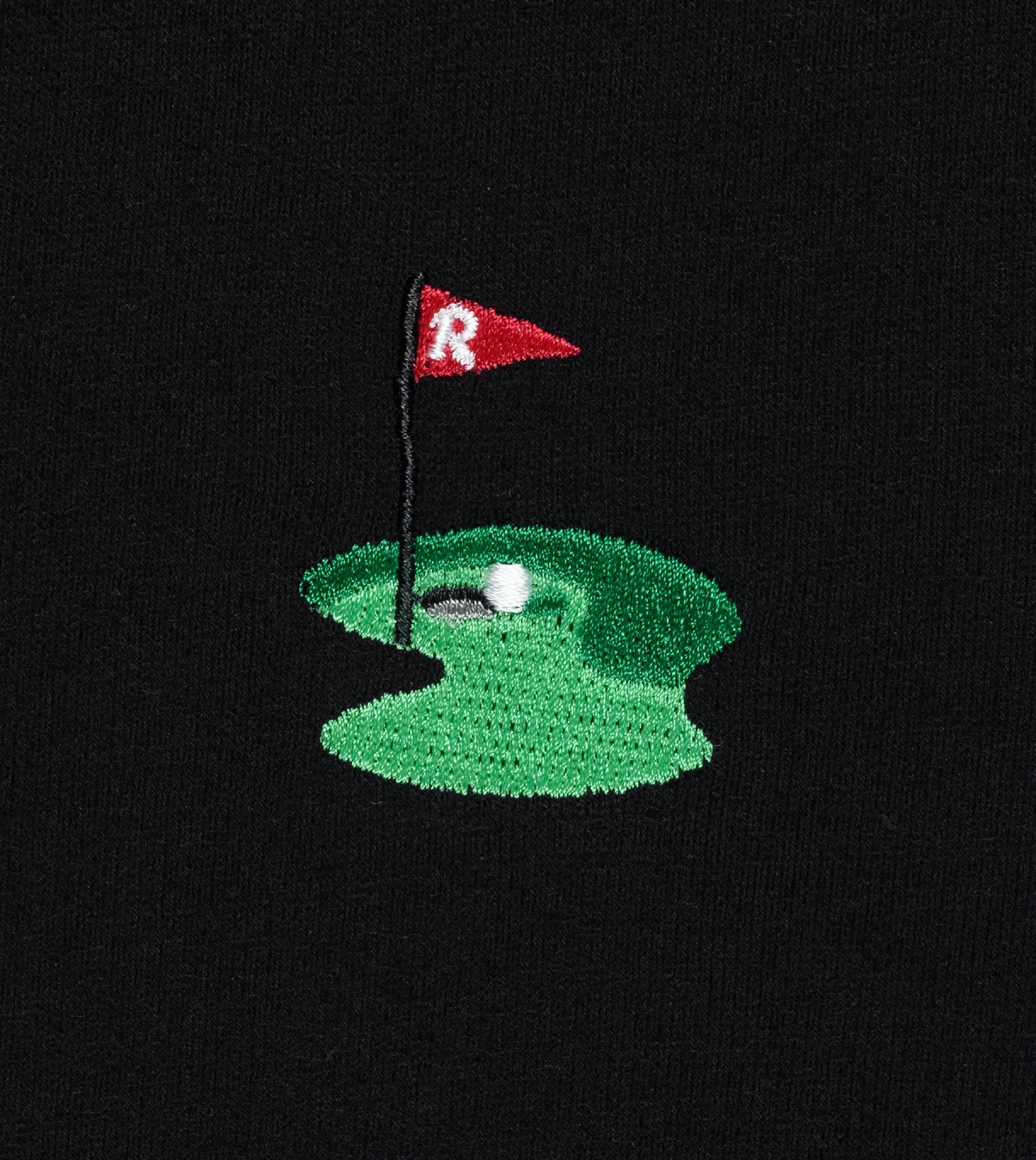 Boxy T-Shirt mit Golf-Stickerei "Samms E Gots YOUMODO" Black