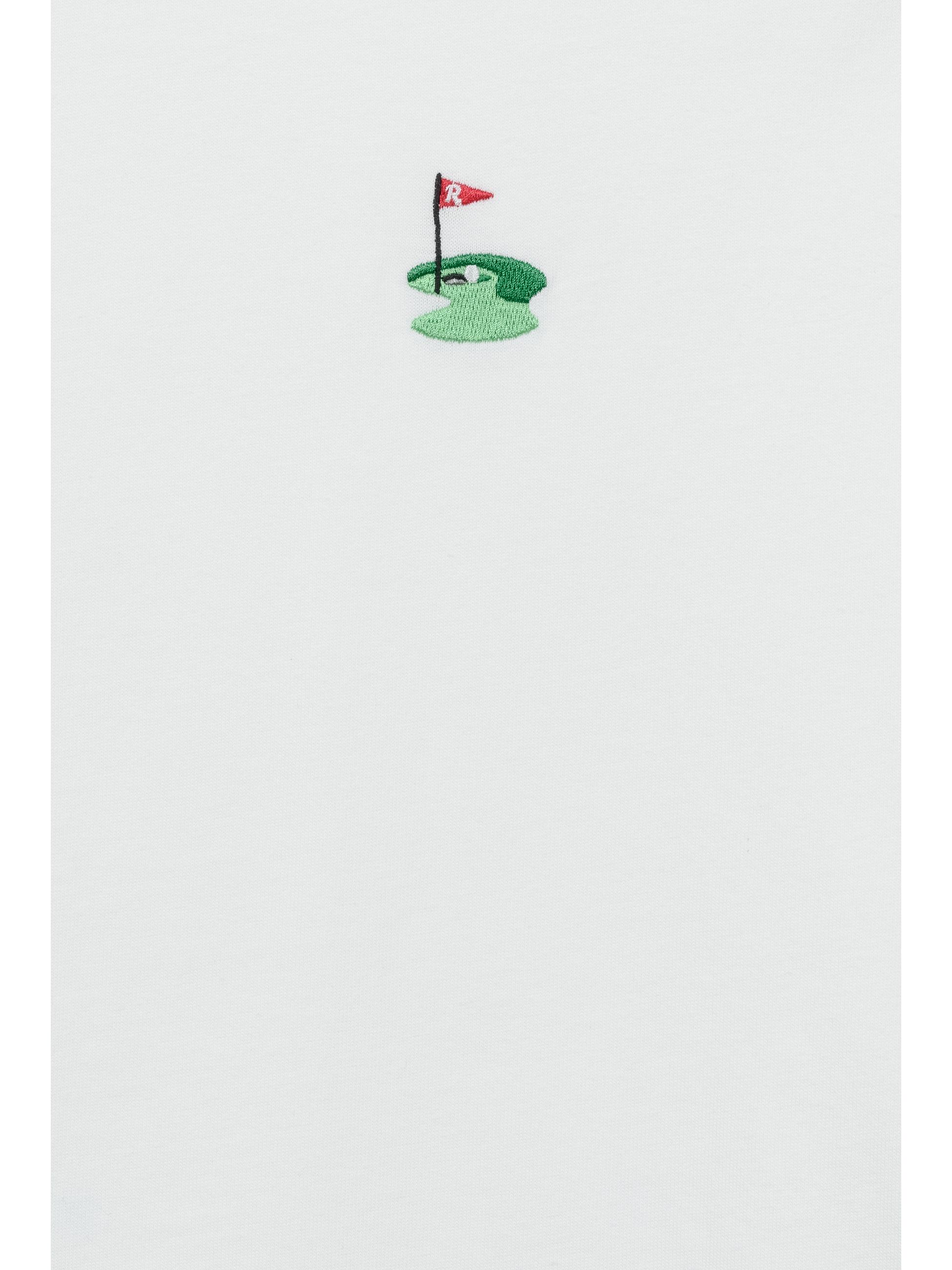 Boxy T-Shirt mit Golf-Stickerei "Samms E Gots YOUMODO" White