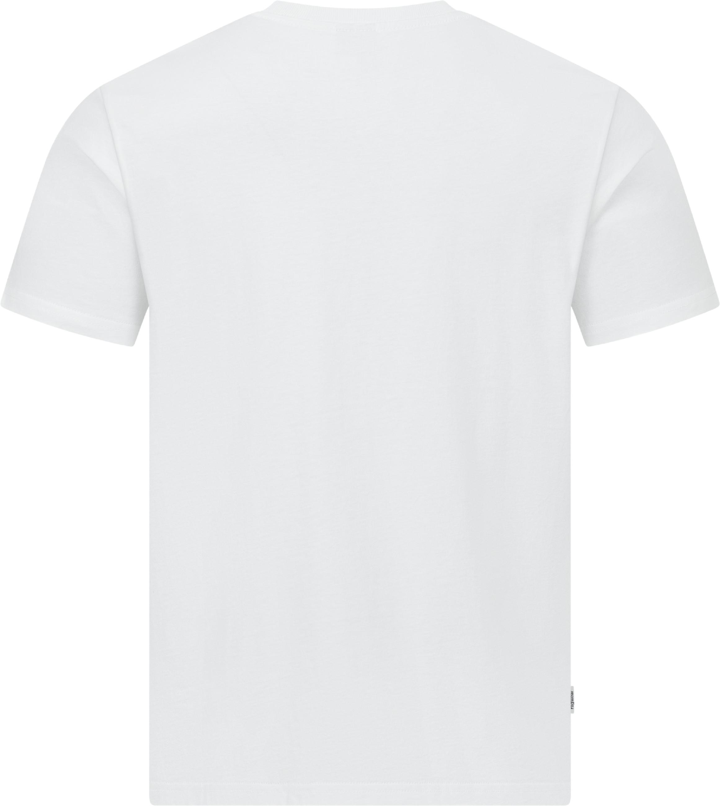 Boxy T-Shirt mit Rennwagen-Stickerei "Samms G Gots YOUMODO" White