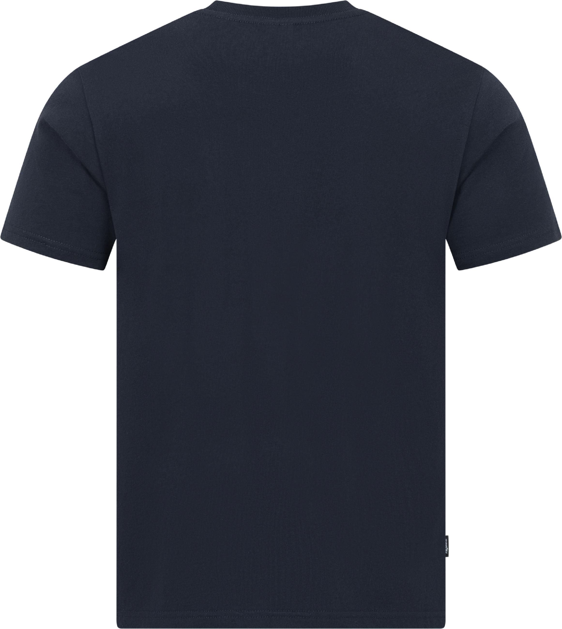 Boxy T-Shirt mit Kapitän-Stickerei "Samms H Gots YOUMODO" Navy