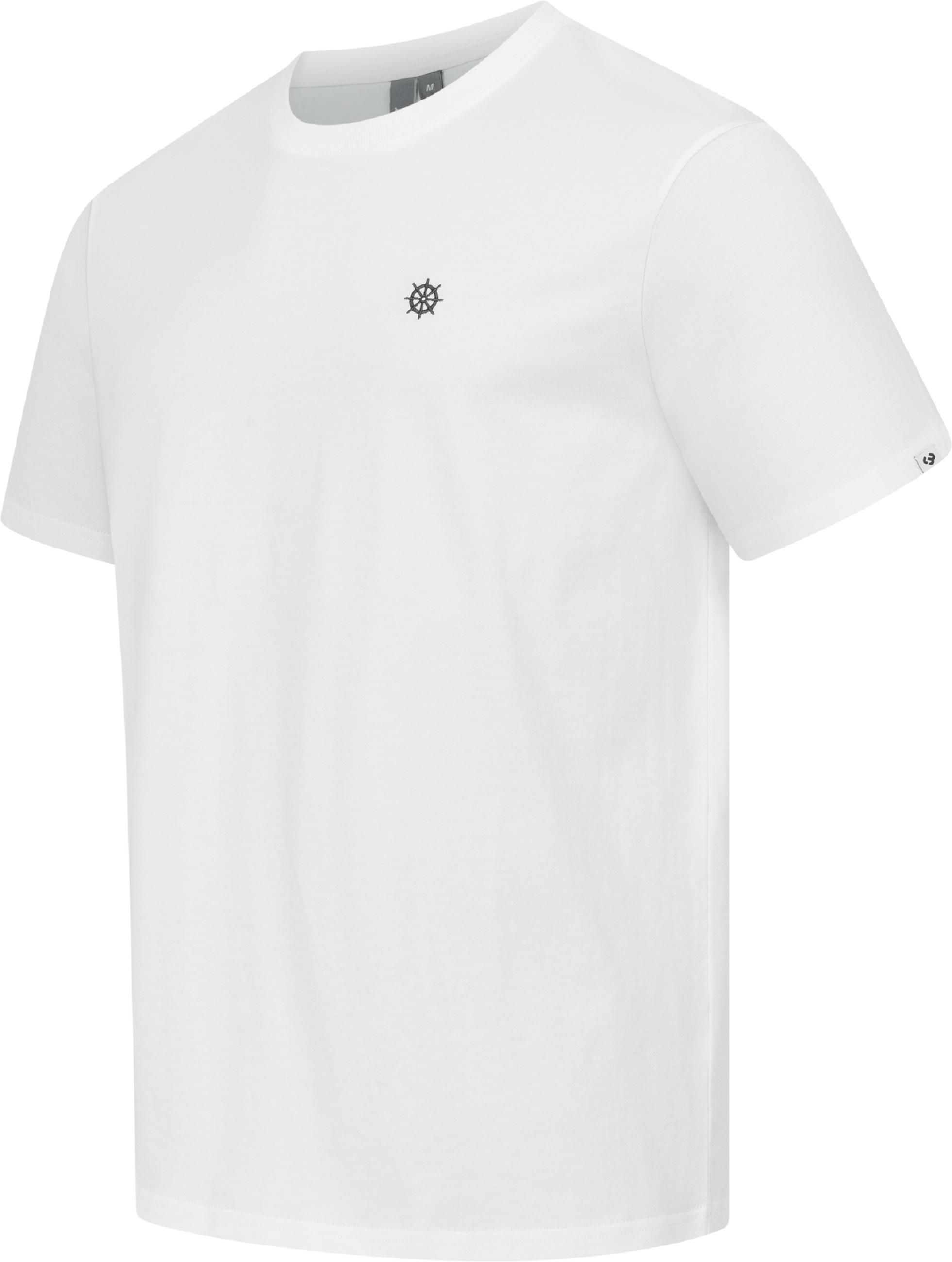 Boxy T-Shirt mit Kapitän-Stickerei "Samms H Gots YOUMODO" White